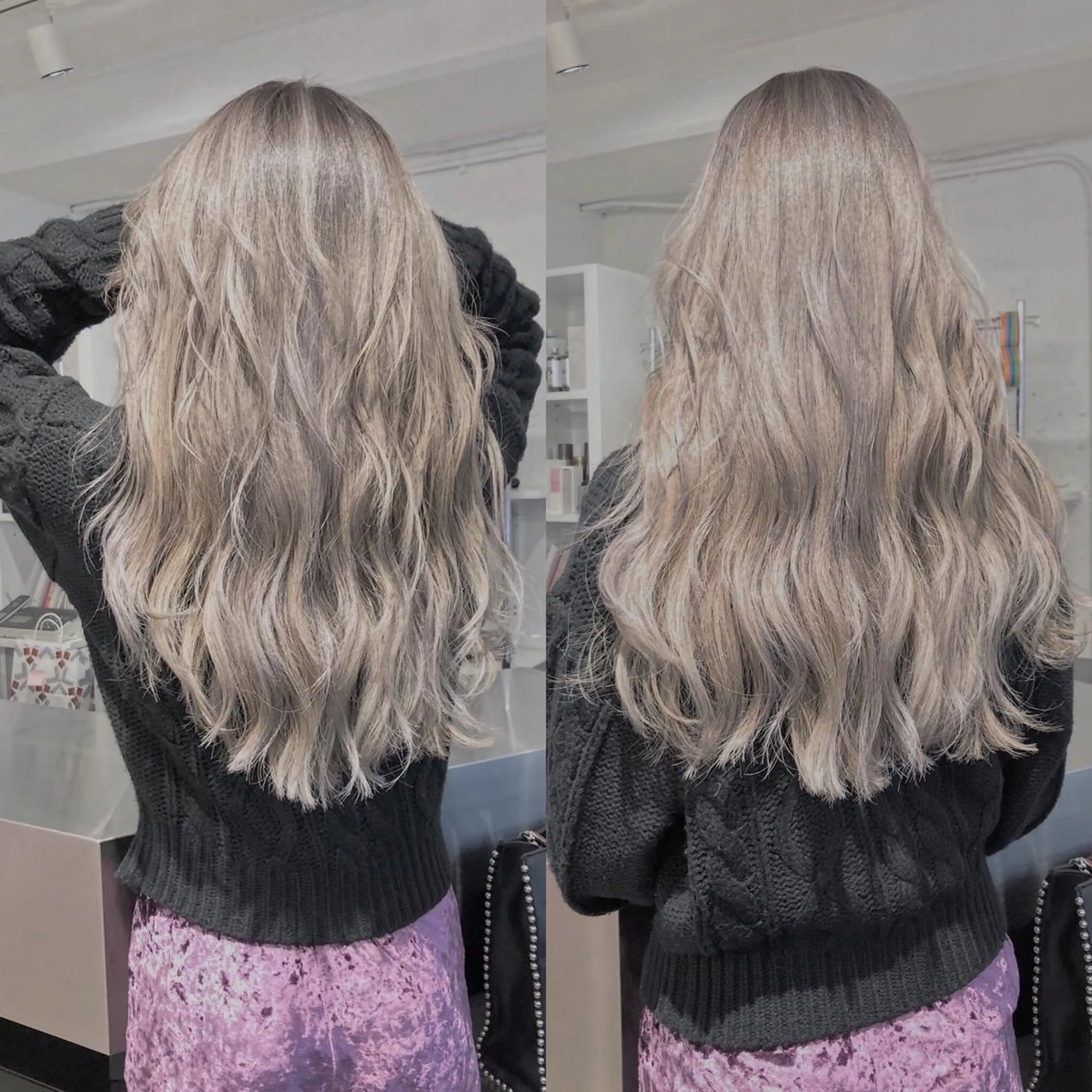 ロング カラー メンズ グレージュ カット ヘアカラー トリートメント pigment所属・♡MIHO♡ スタイリストのヘアスタイル