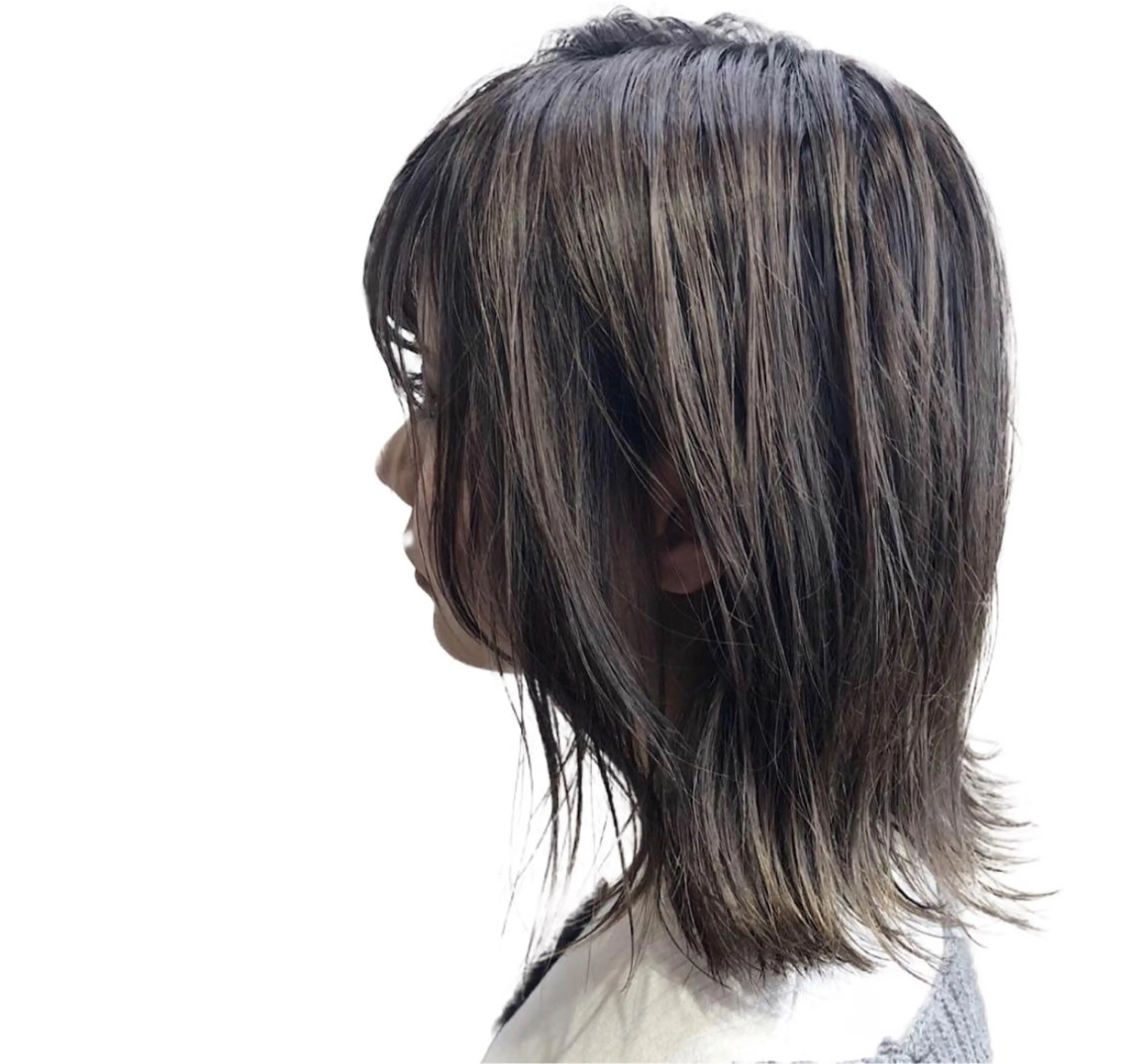 ミディアム カラー ケアブリーチ /髪質 改善/古橋圭史郎のヘアスタイル