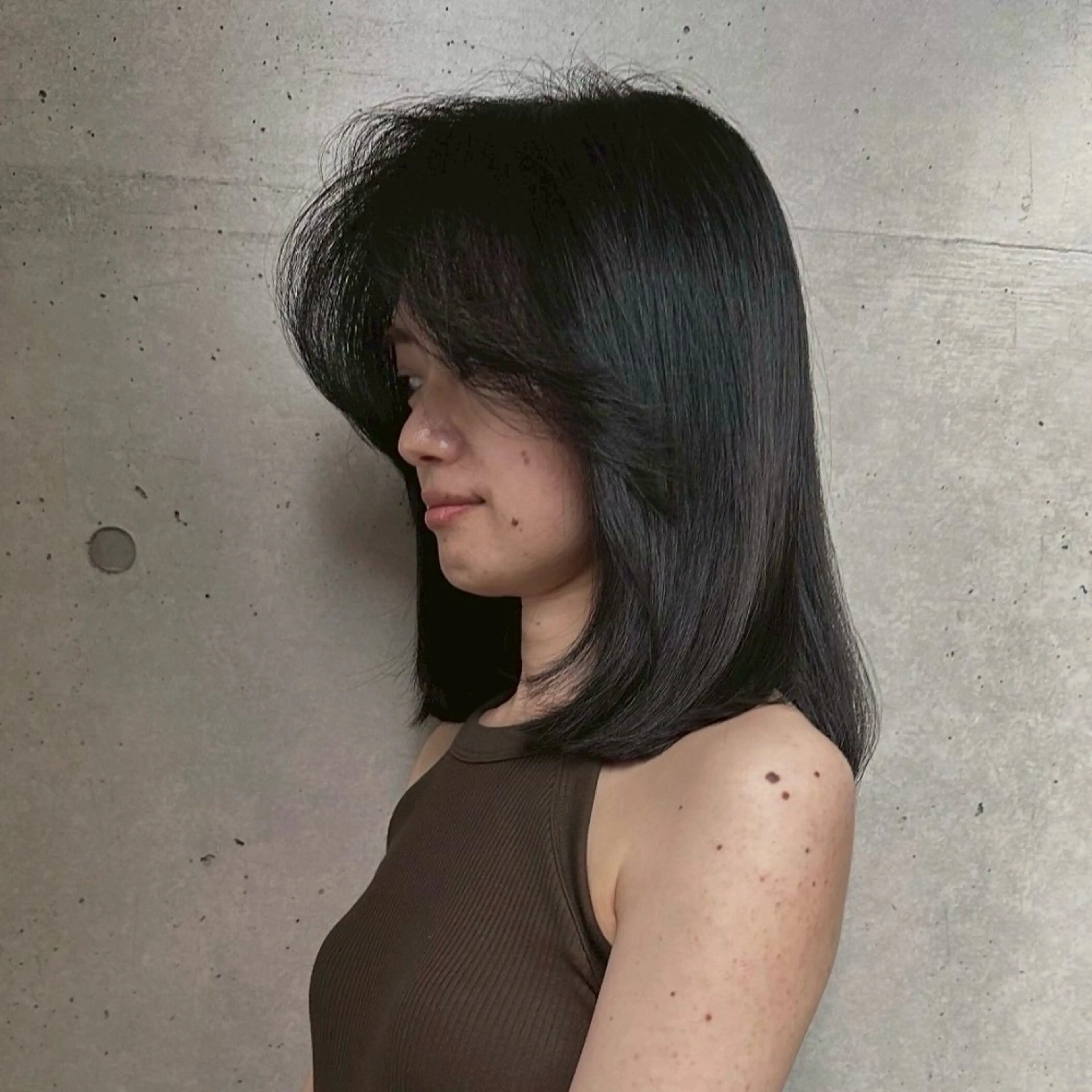 ミディアム カラー 海外風カラー🌿 透明感白髪染めのヘアスタイル