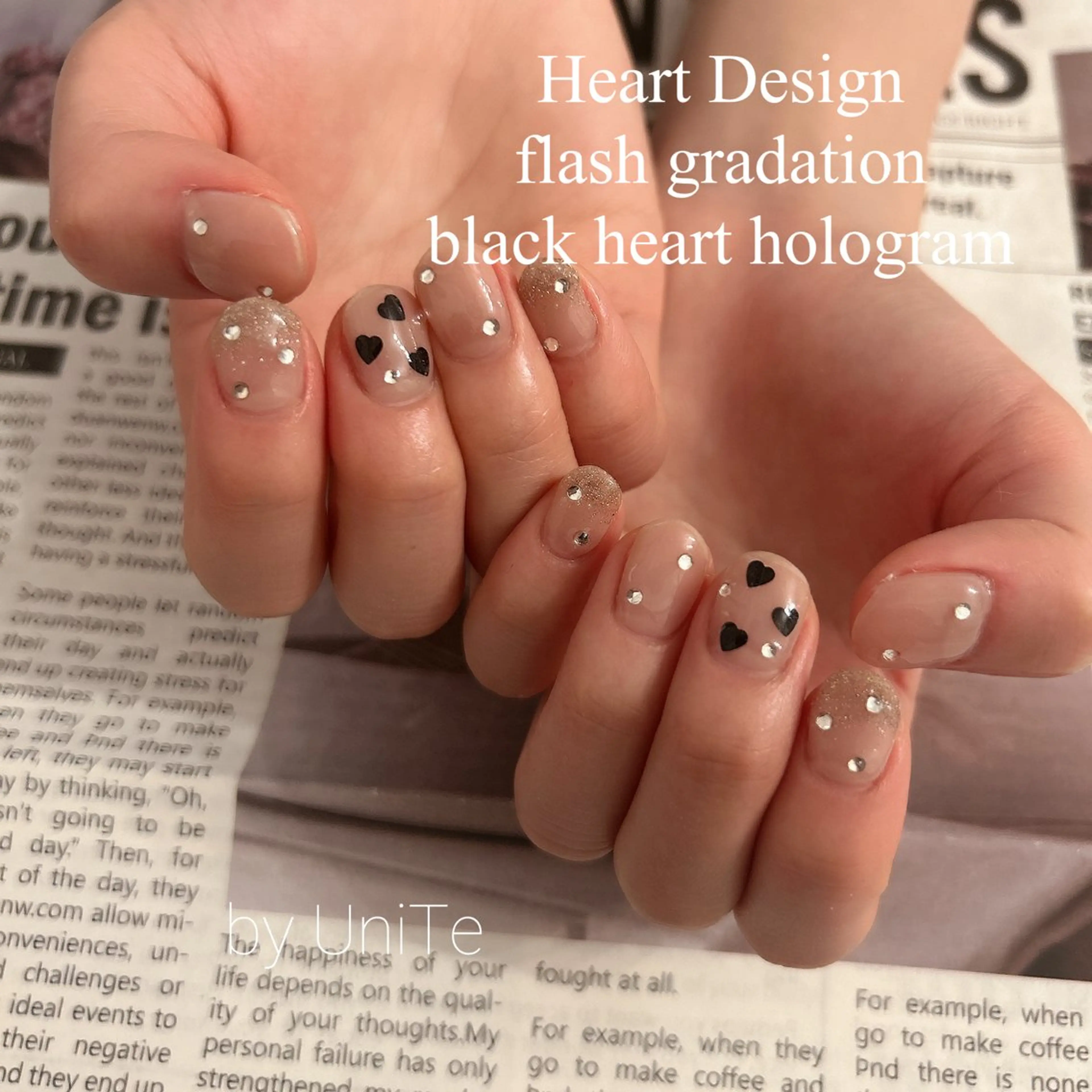 ネイル ハート 韓国ネイル ぷっくりネイル シンプルネイル バレンタイン Momo nailsalonのネイルデザイン