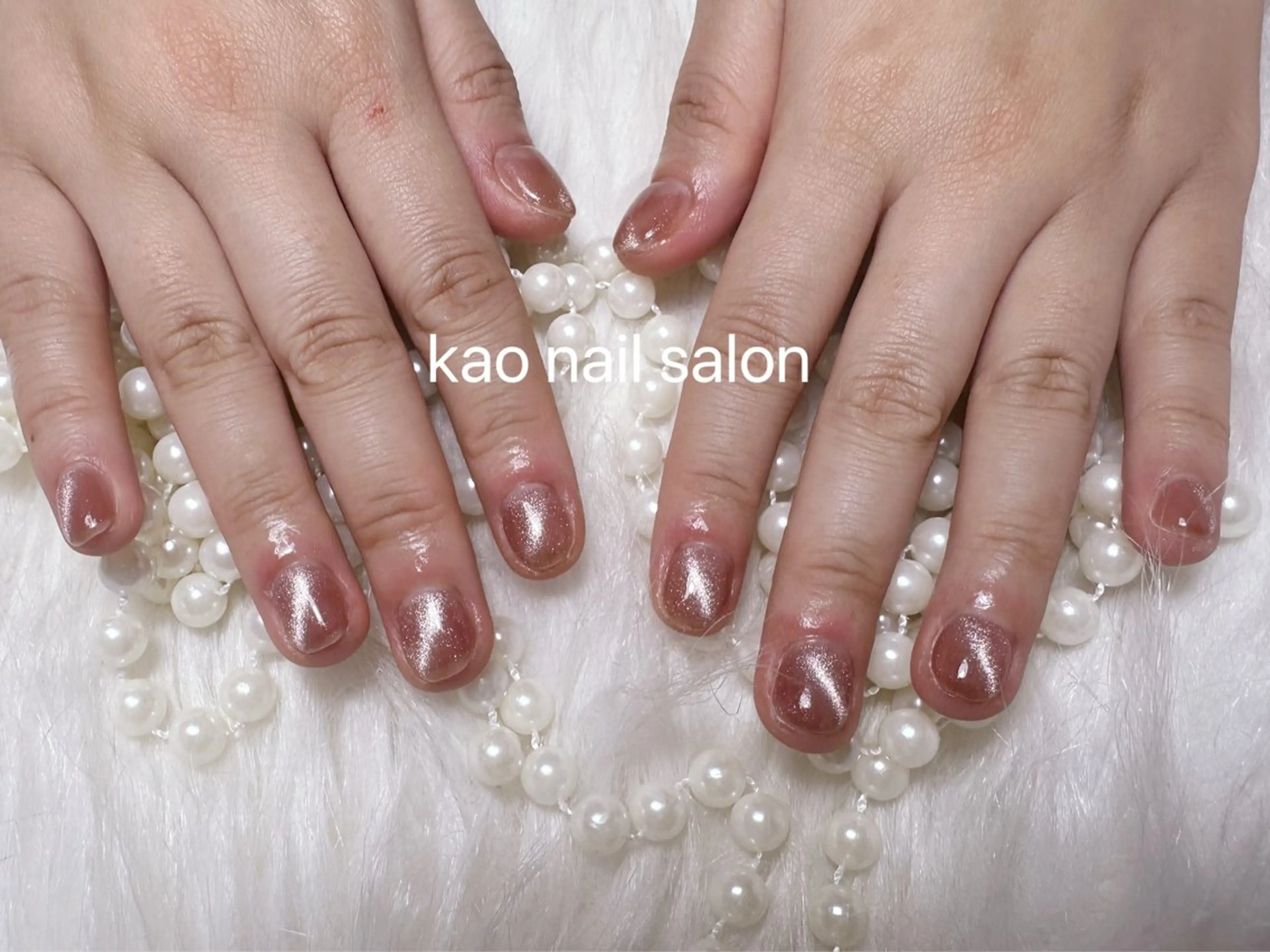 ネイル ハンドネイル kao nail マグネット/長さだしのネイルデザイン