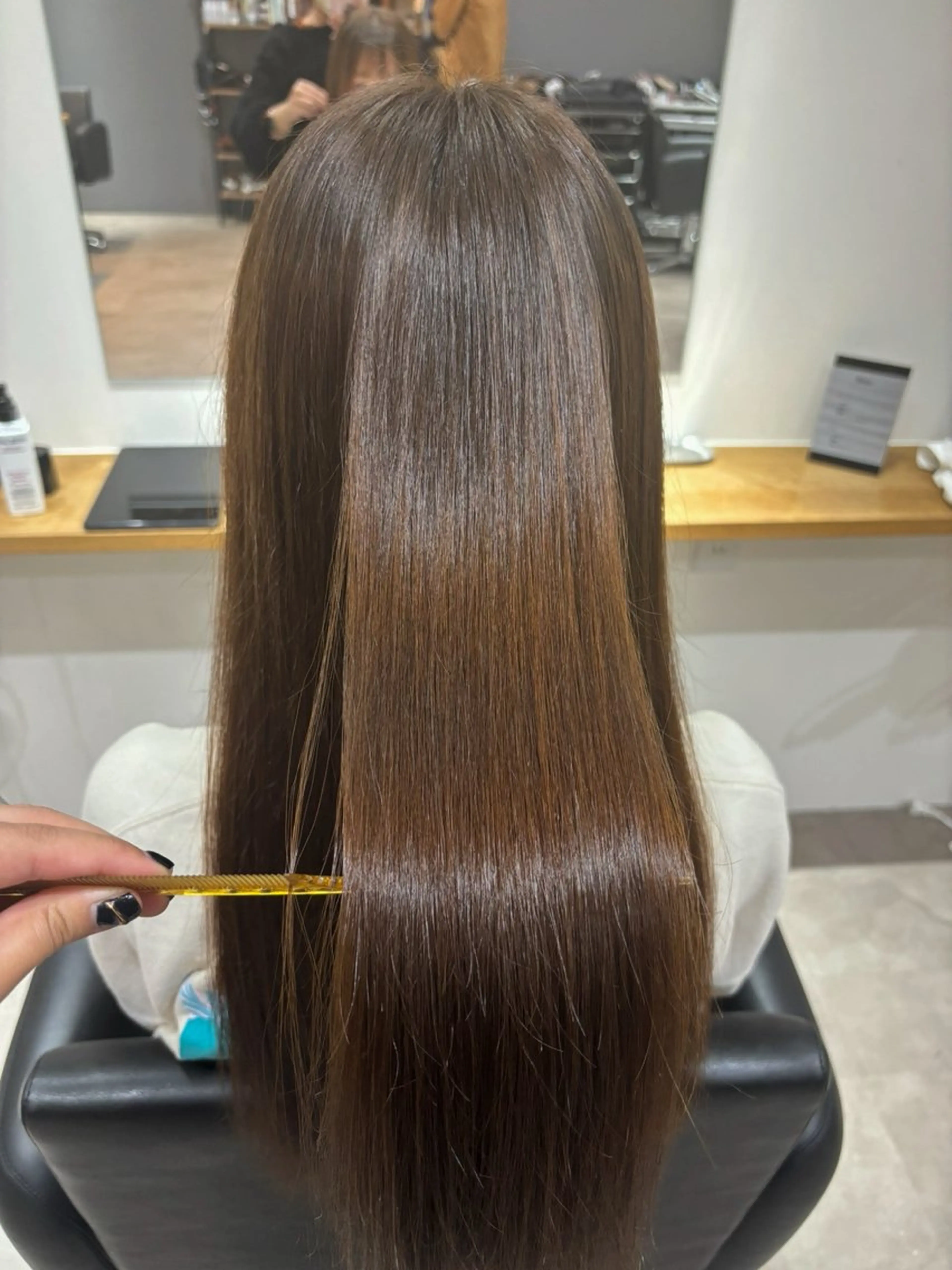 ｟嘉島エリア最安値❤️‍🔥｠カット➕カラー➕3ヶ月持続！感動の髪質改善トリートメント🌟の写真