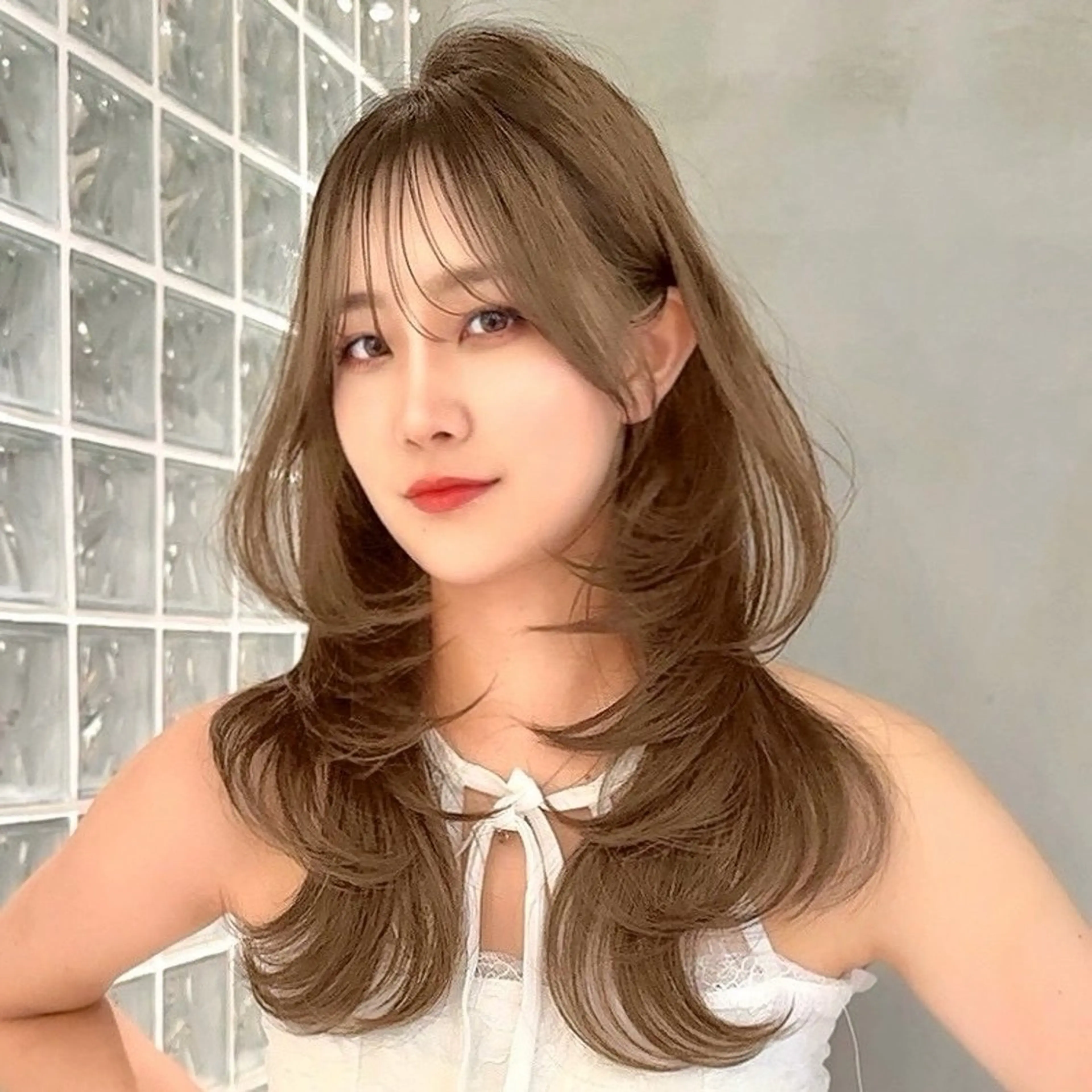 ブリーチなしダブルカラー🥑 ダメージレスで理想カラーに‎🤍［カット+ブリーチなしWカラー+トリートメント］の写真