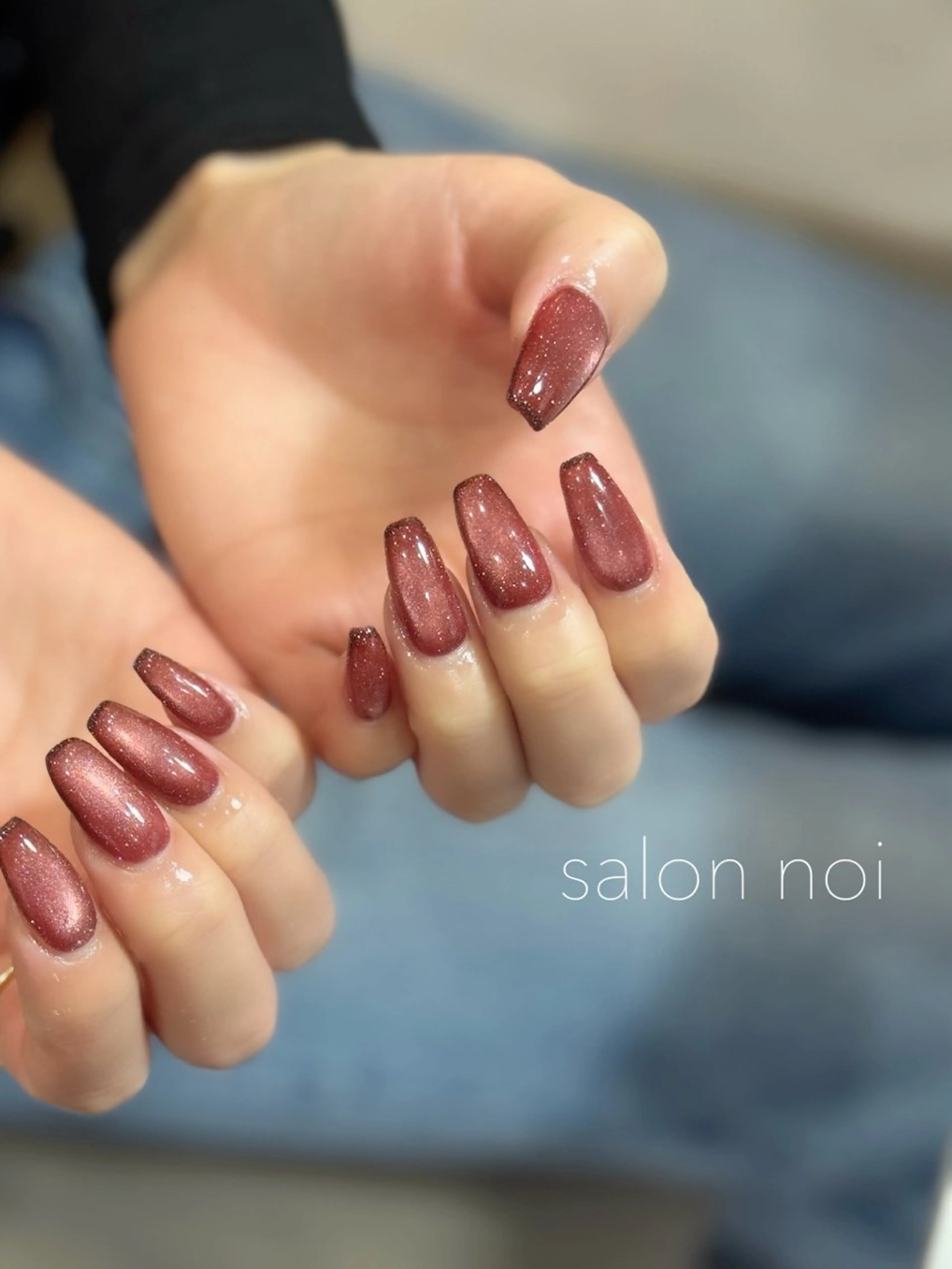 ネイル フラッシュネイル マグネットネイル ハンドネイル salon noiのネイルデザイン