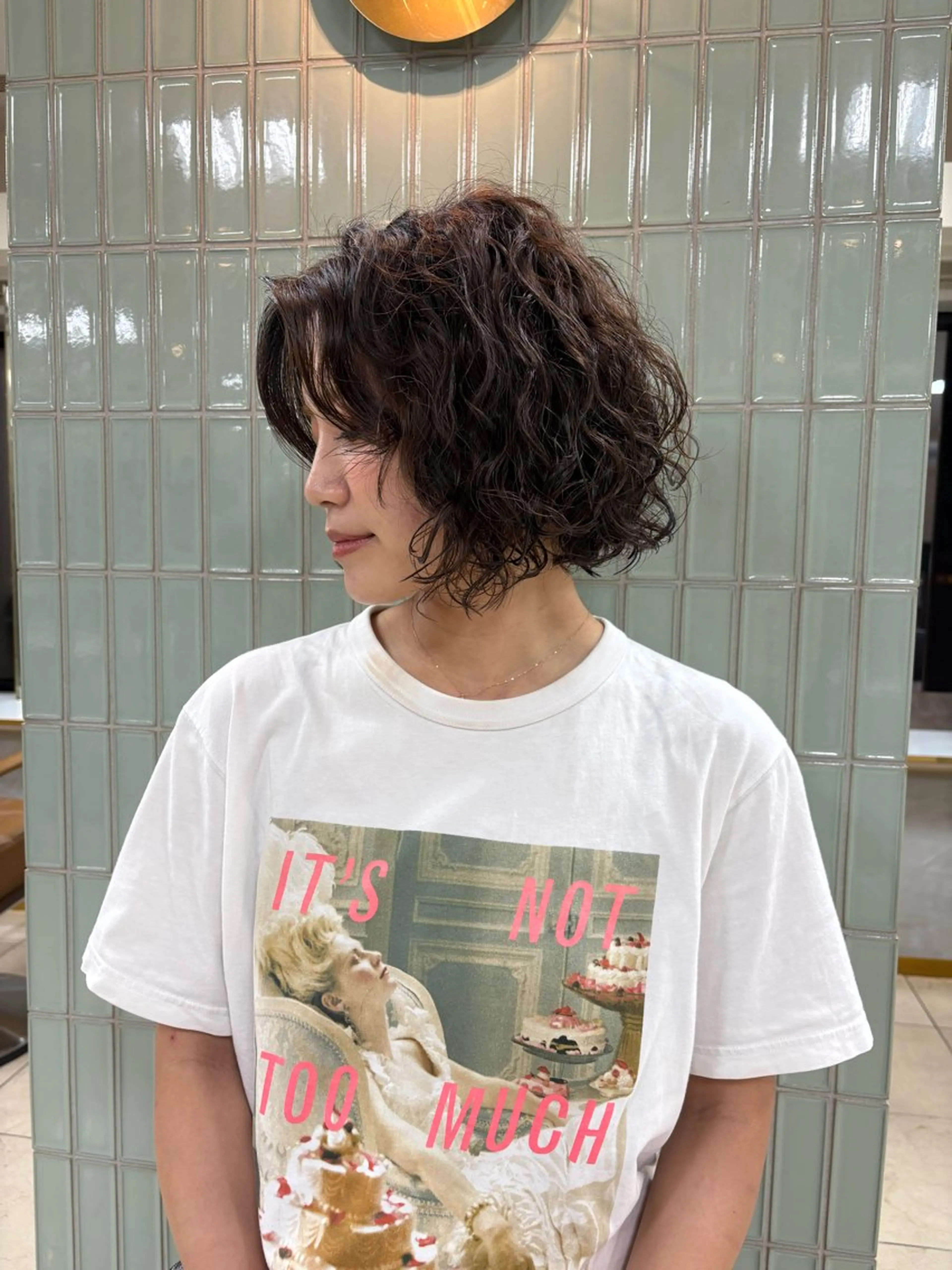 ショート パーマ スパイラルパーマ 🌿新宿 カットモデル🫧のヘアスタイル