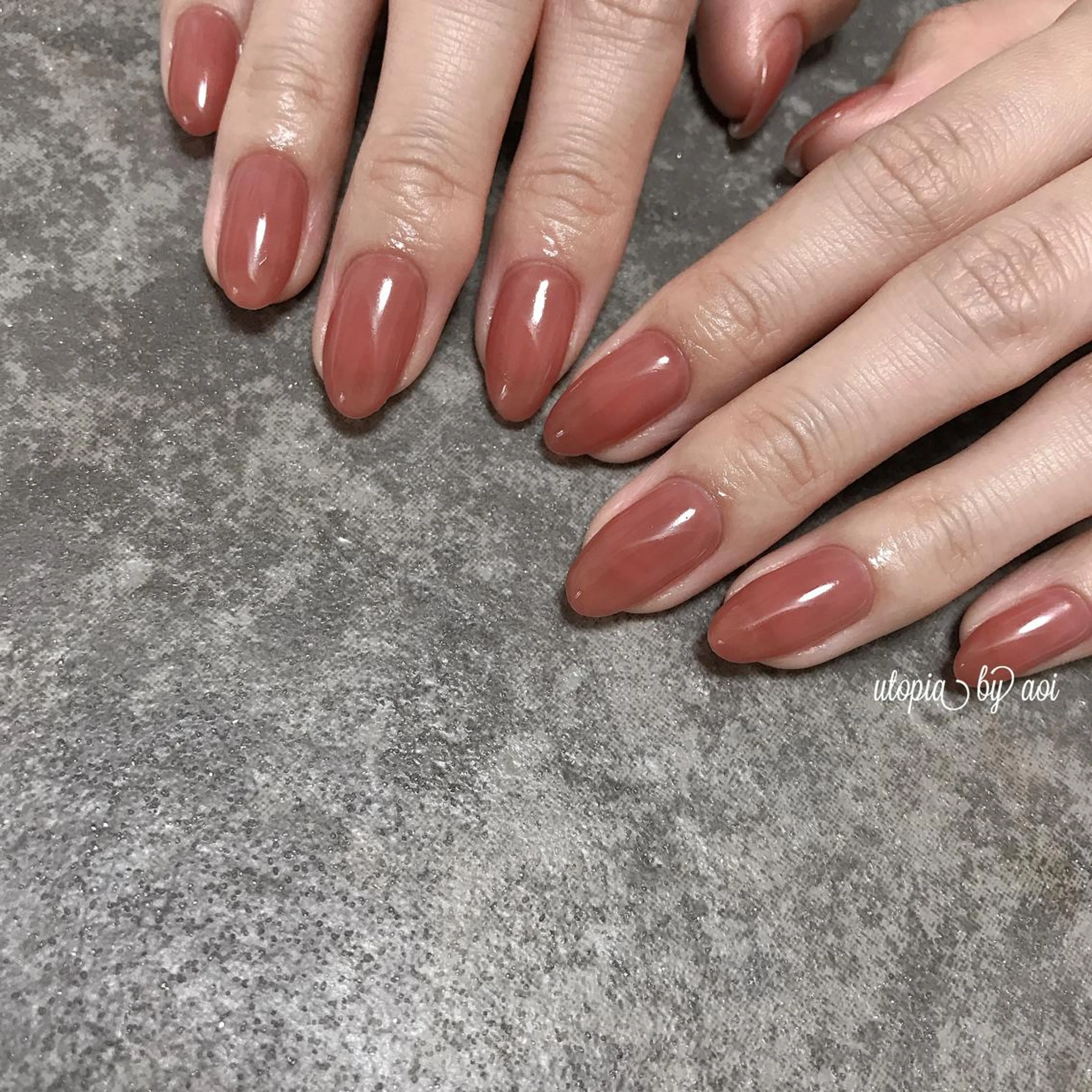 ネイル ワンカラーネイル ハンドネイル フットネイル Utopia nail_のネイルデザイン