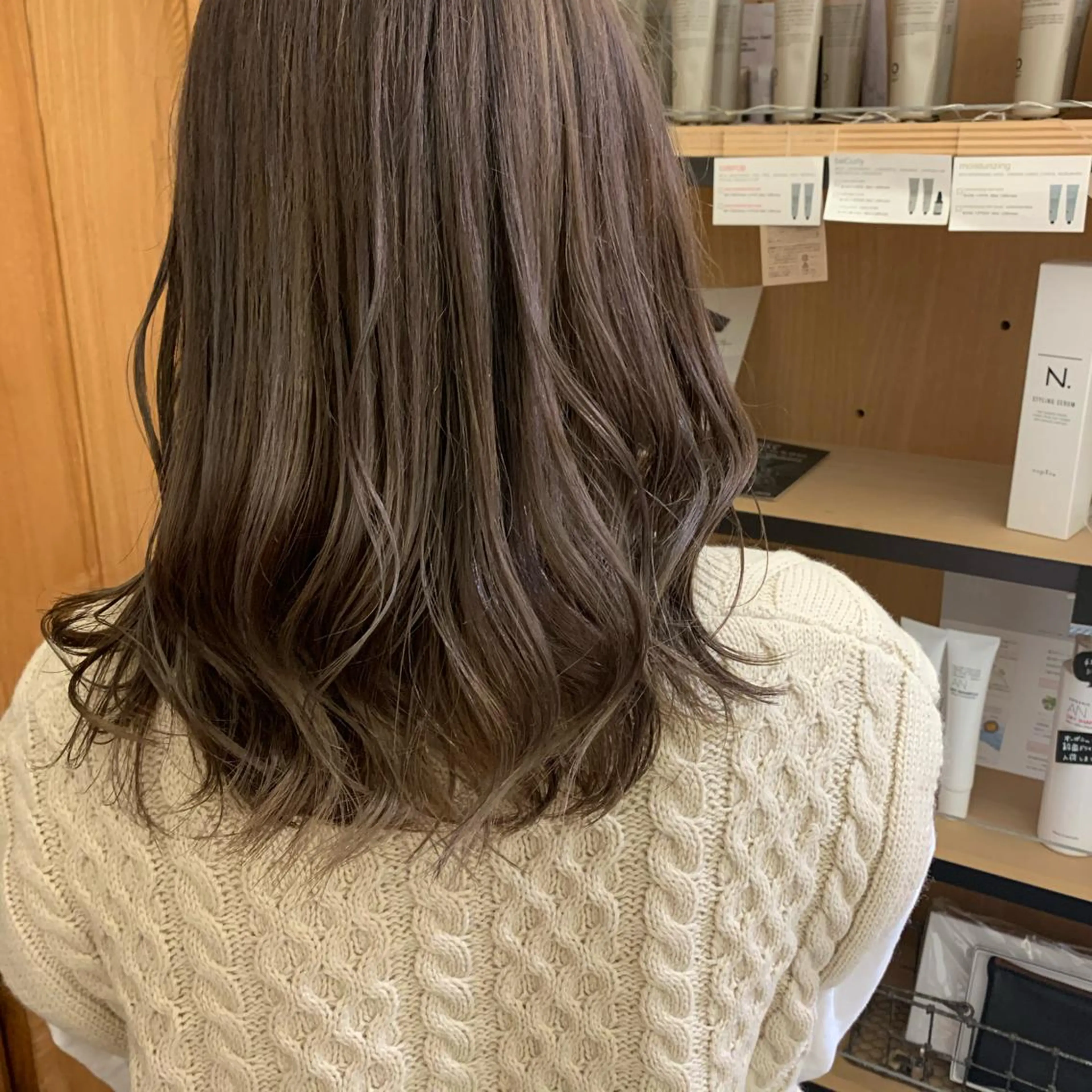 セミロング ヘアカラー トリートメント 艶髪color💎髪 質改善ストレート大吉のヘアスタイル