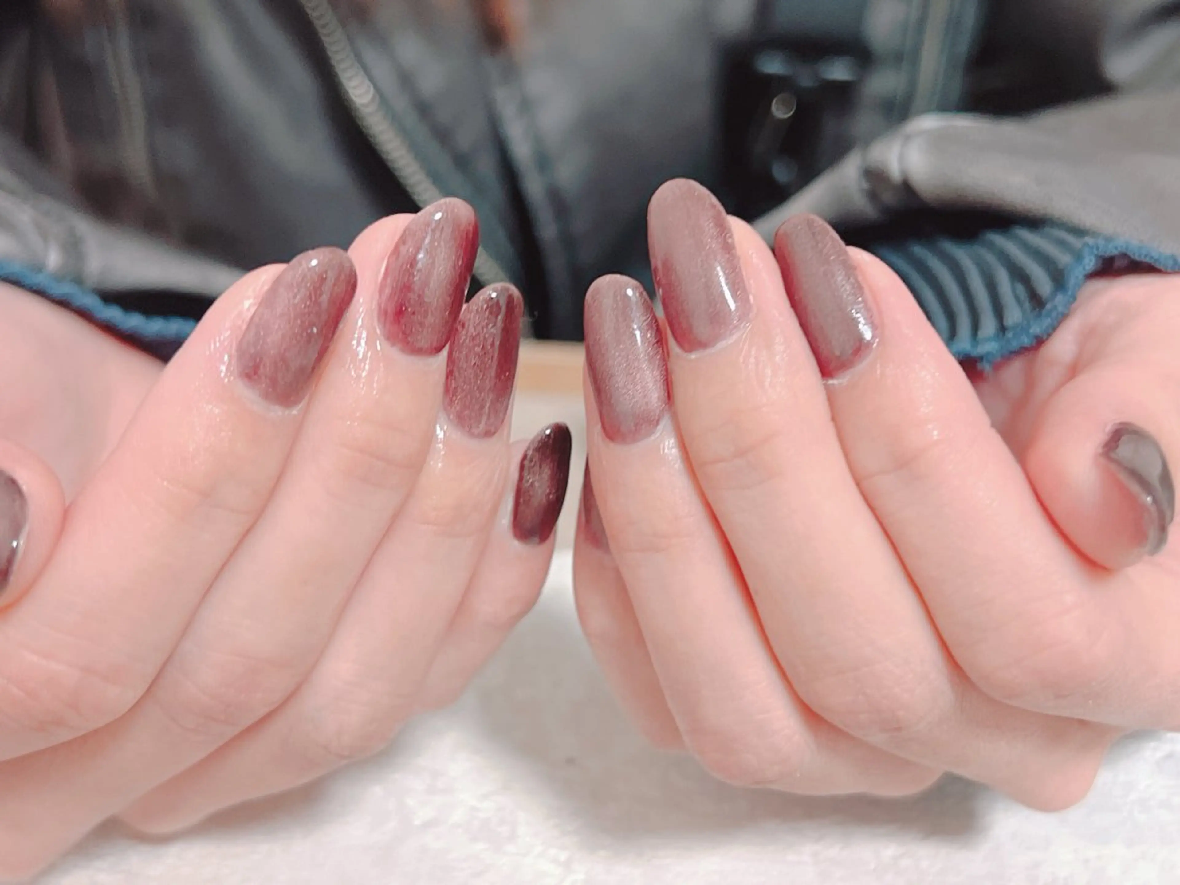 ネイル オーロラネイル フットネイル フレンチネイル ジェルネイル 韓国ネイル ハンドネイル mogunail &blowのネイルデザイン