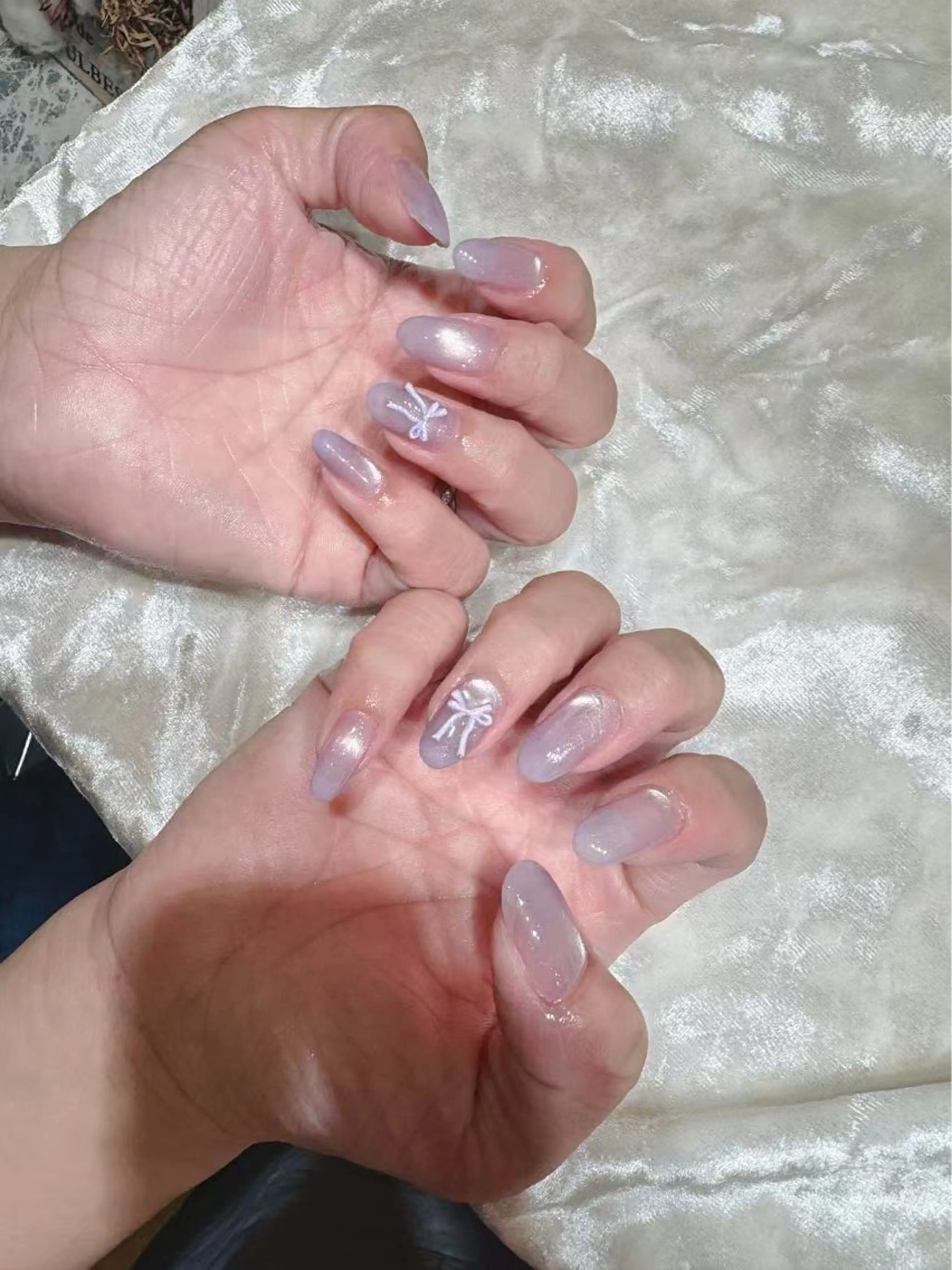 ネイル アートネイル フットネイル ジェルネイル ハート マグネットネイル Babarla Nailのネイルデザイン