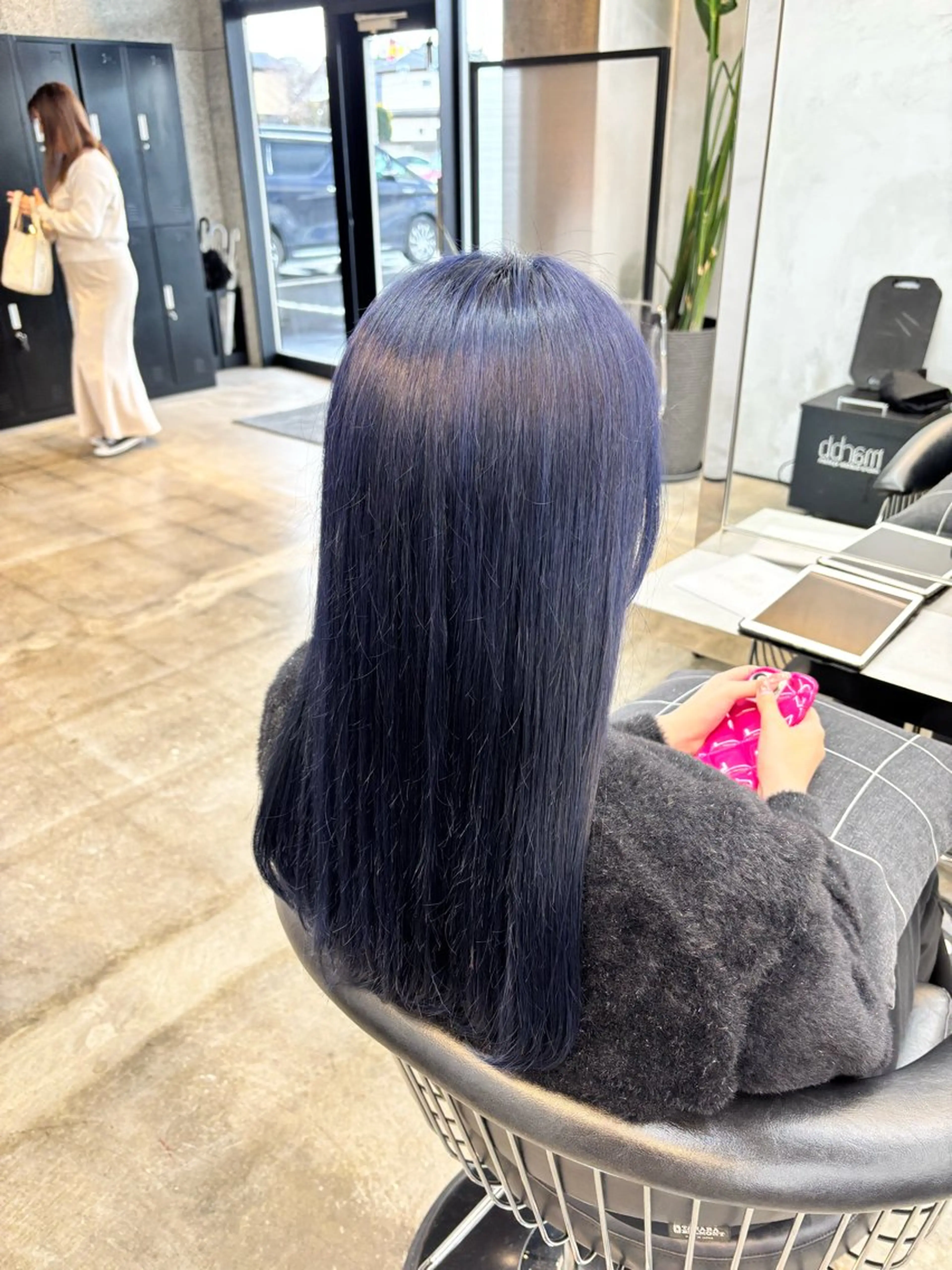 ロング カラー ブルーカラー ブルーバイオレット バイオレットカラー 🌷艶感カラー🌷 富施　優花のヘアスタイル