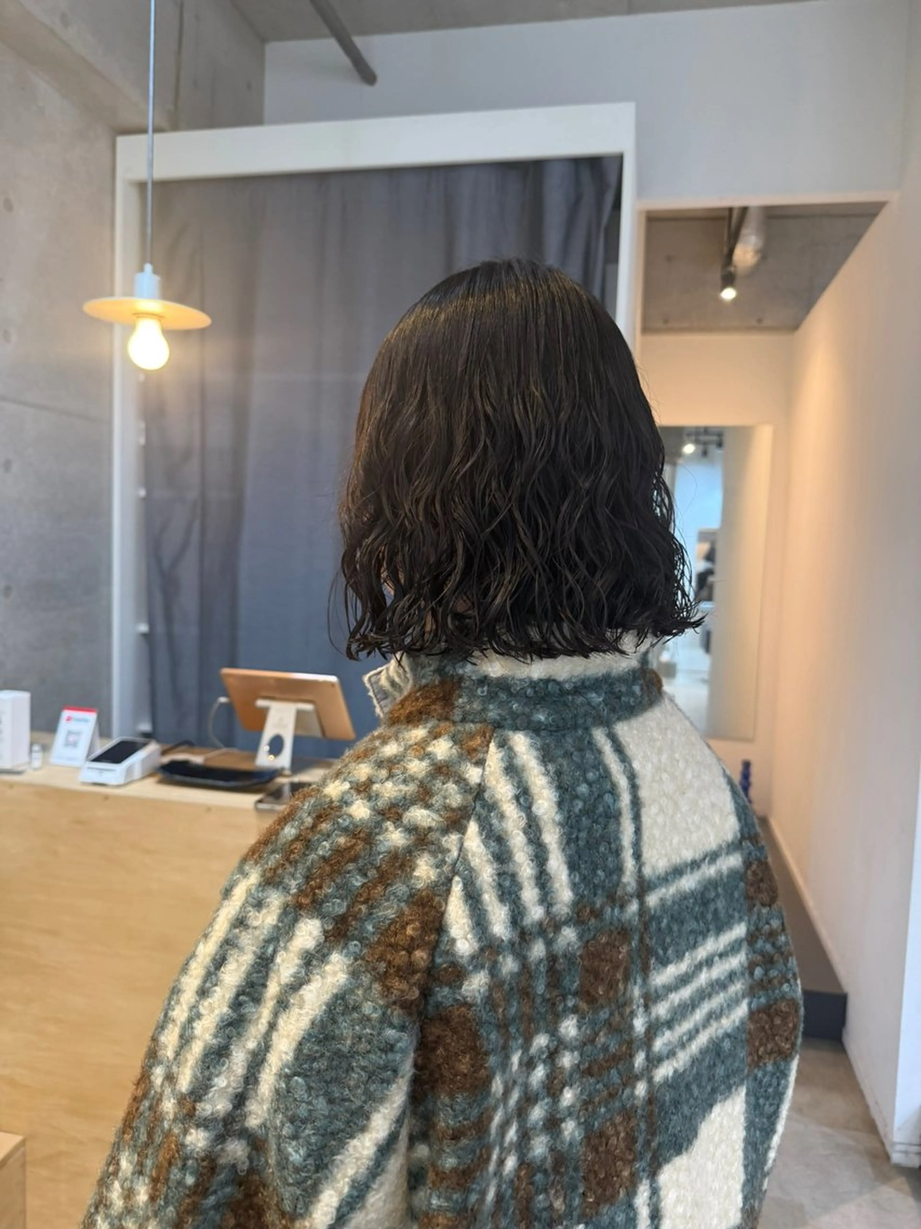 ミディアム カット パーマ デジタルパーマ/ ウェーブパーマ/神野のヘアスタイル