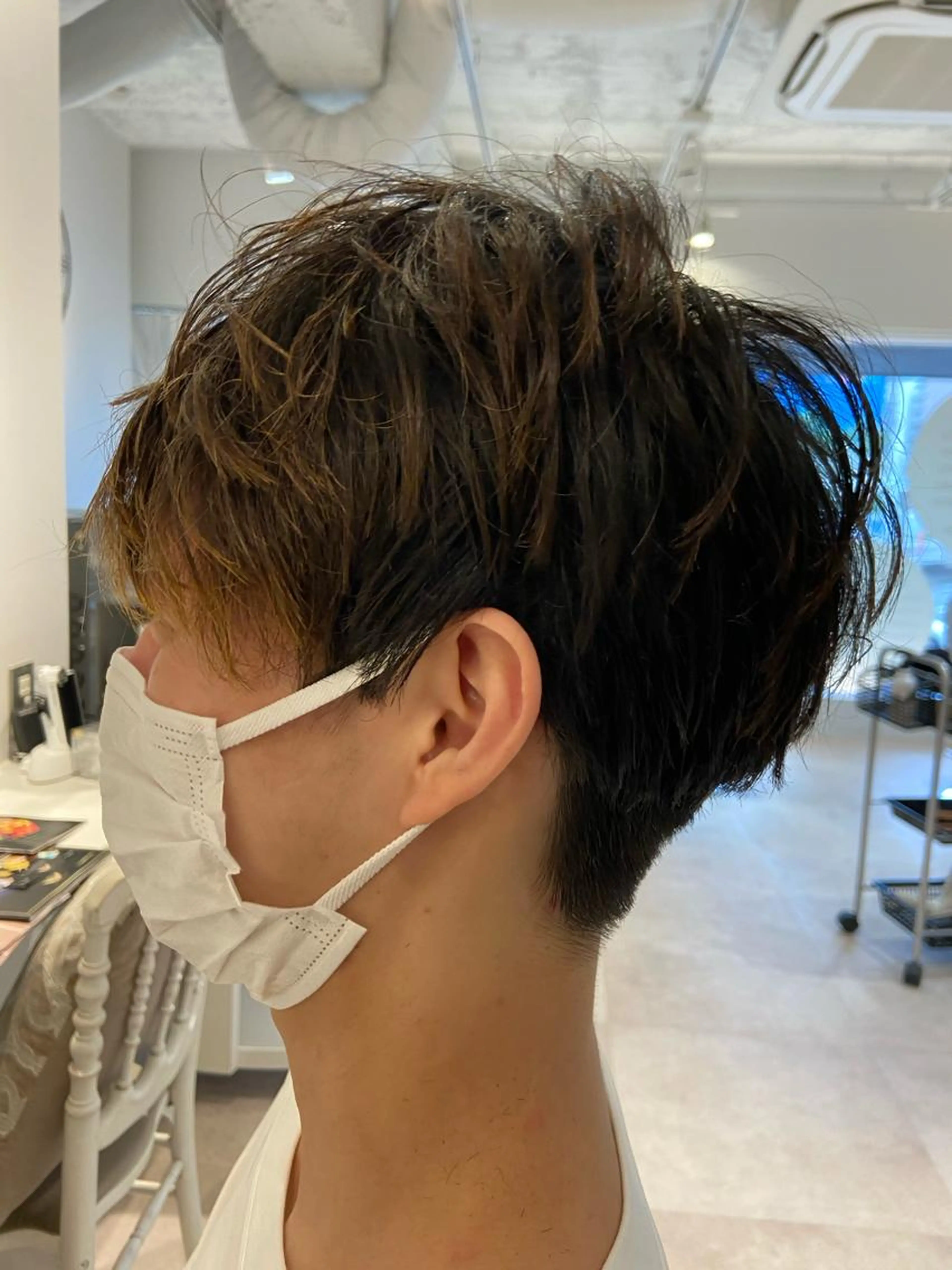 メンズカット+カラーの写真