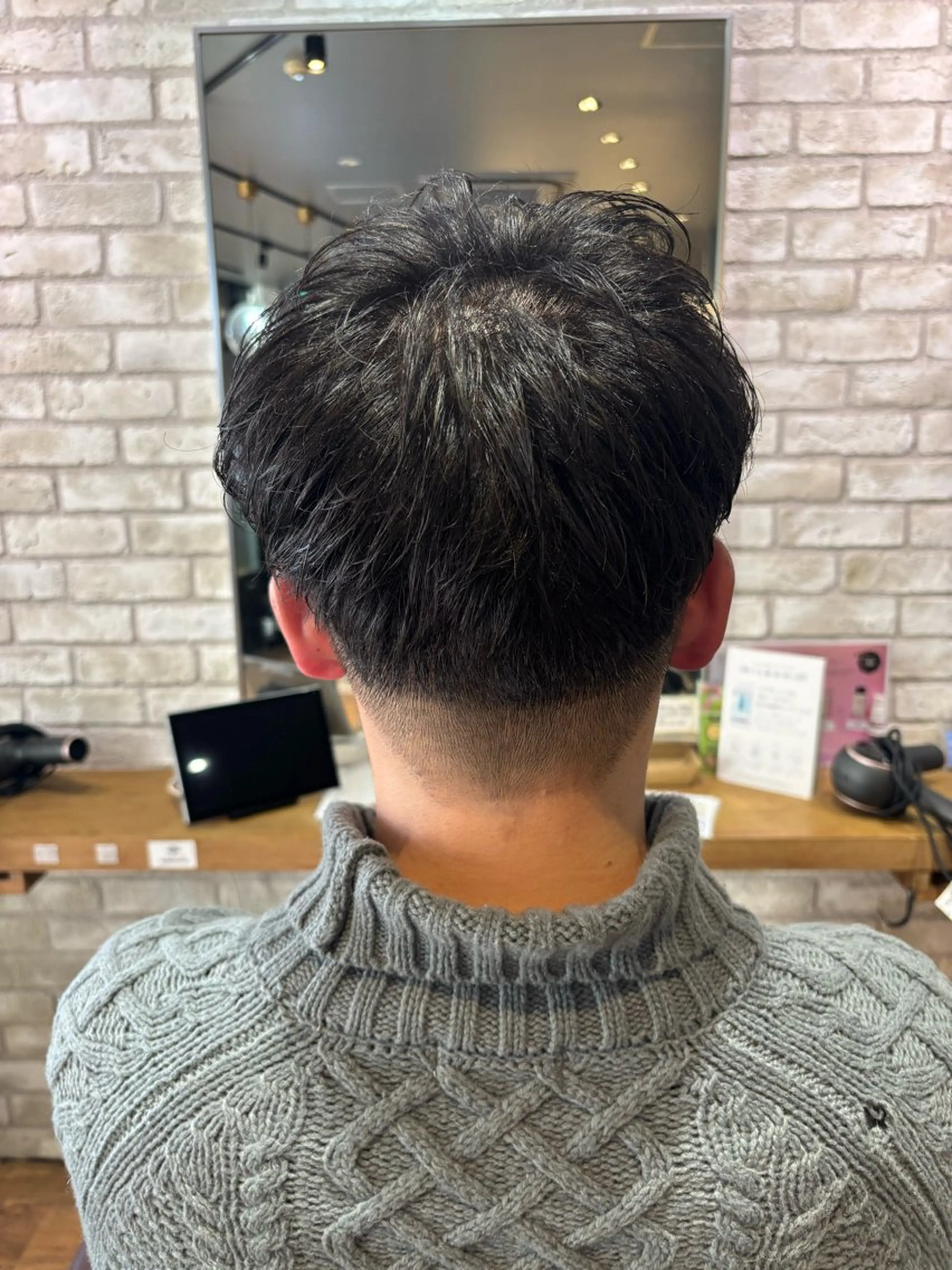 メンズ ツーブロック 刈り上げ カット 🎀ワンレンボブ🎀 ワンカラー　あゆみのヘアスタイル