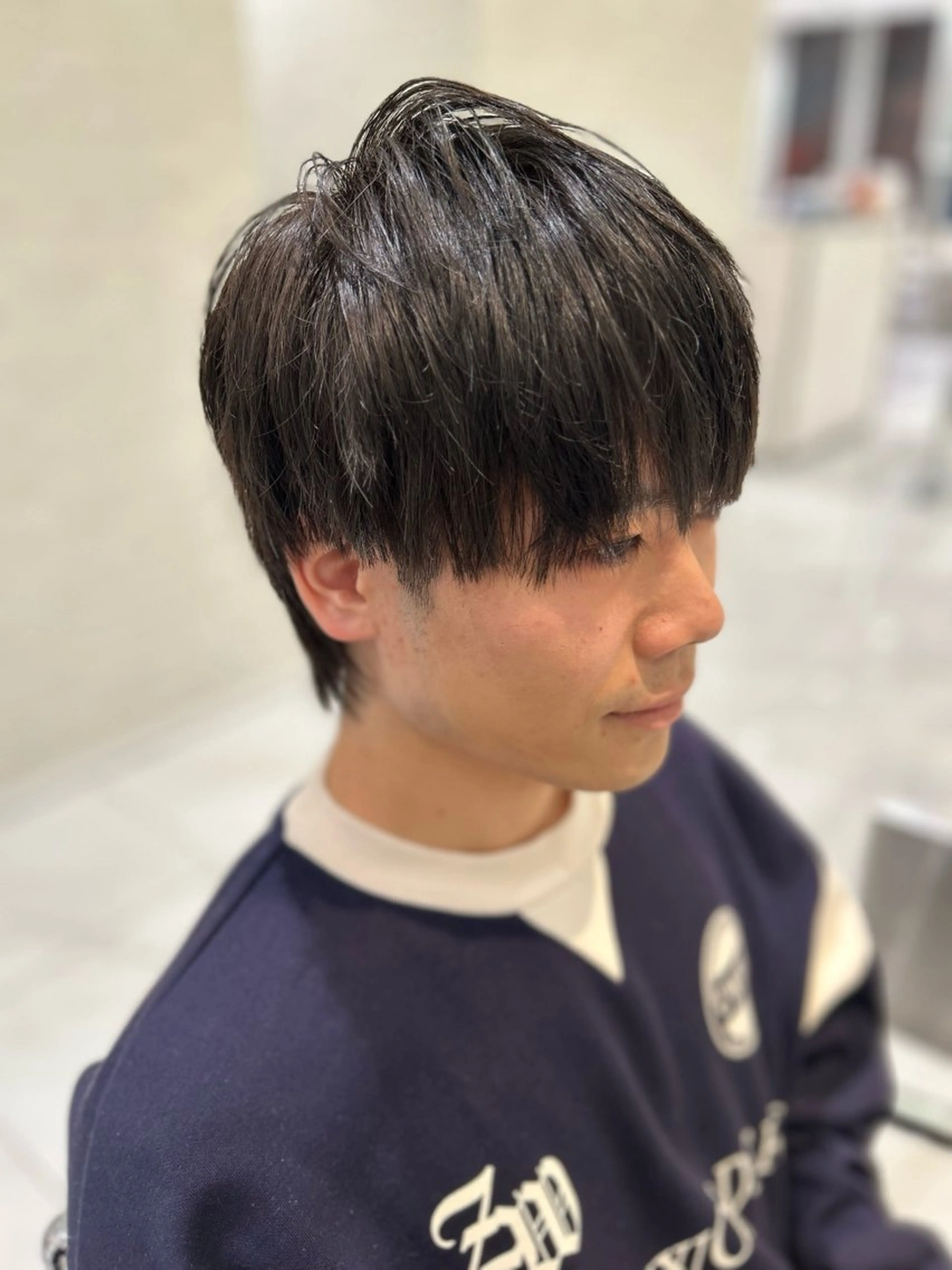 ショート カラー メンズ スパイキーショート／ パーマ平松秀門のヘアスタイル