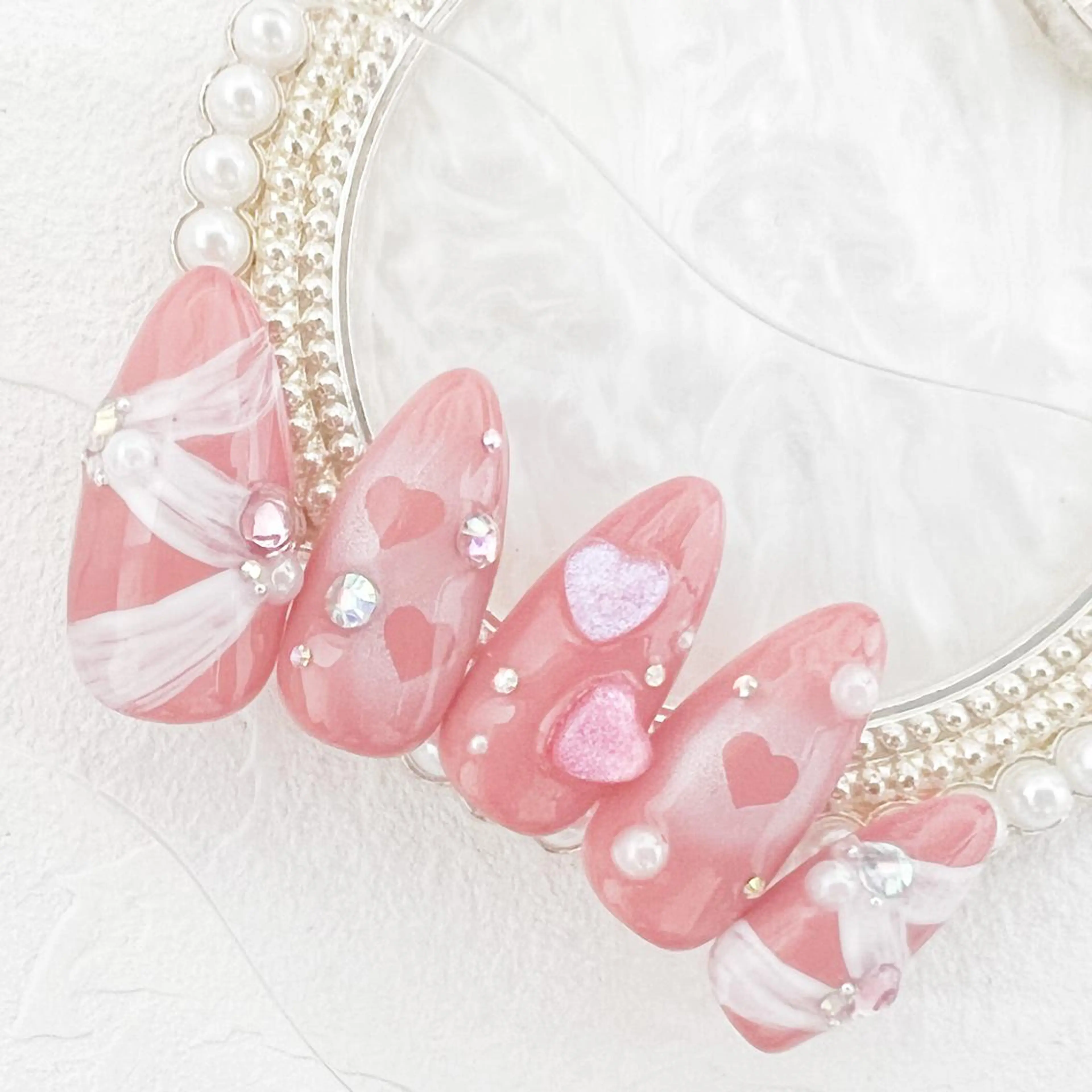 ネイル ハート rouse nail RISATOのネイルデザイン