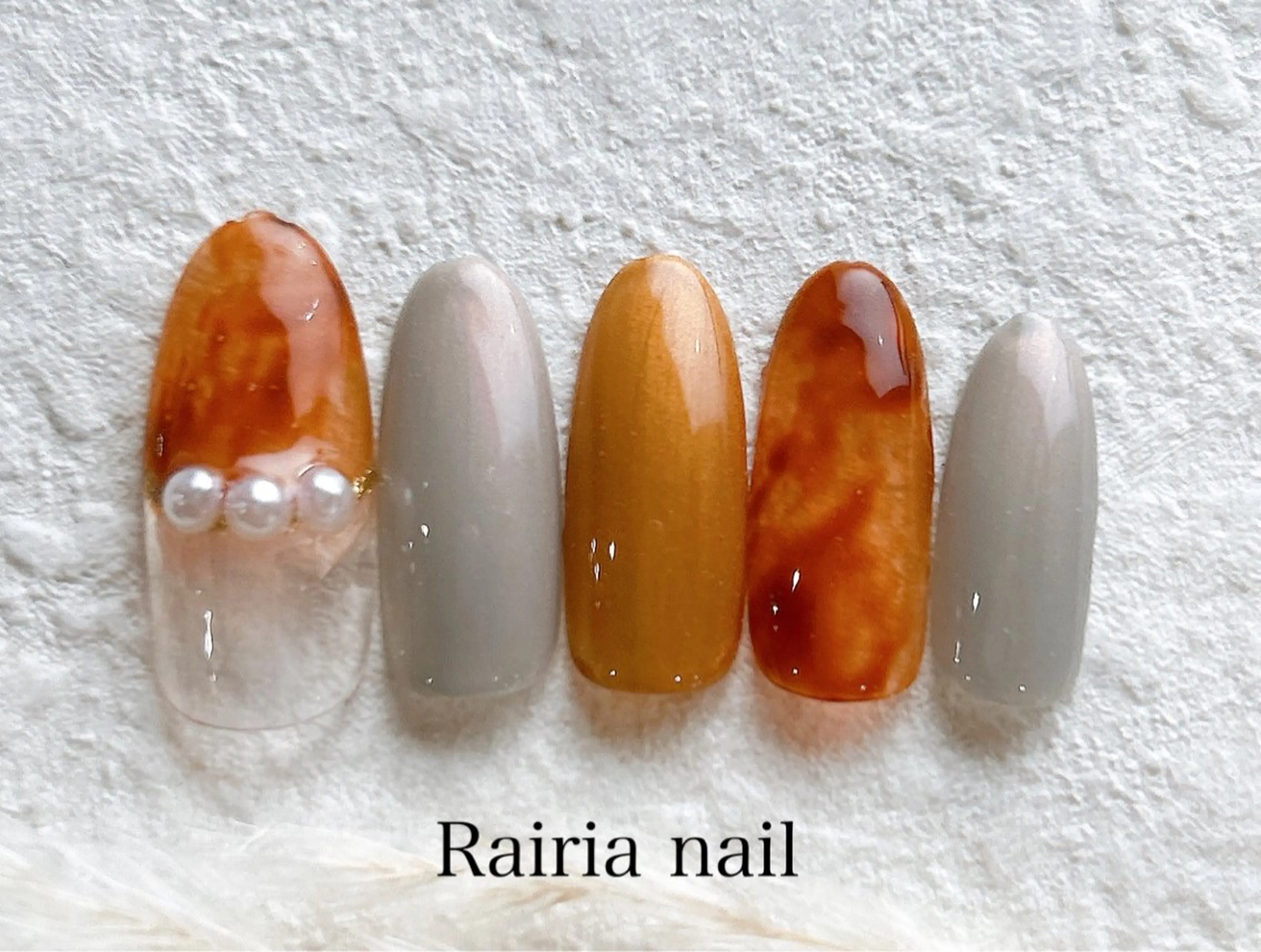 ネイル アートネイル ジェルネイル 持ち込み ニュアンスネイル パラジェル Rairia nail本八幡店のネイルデザイン