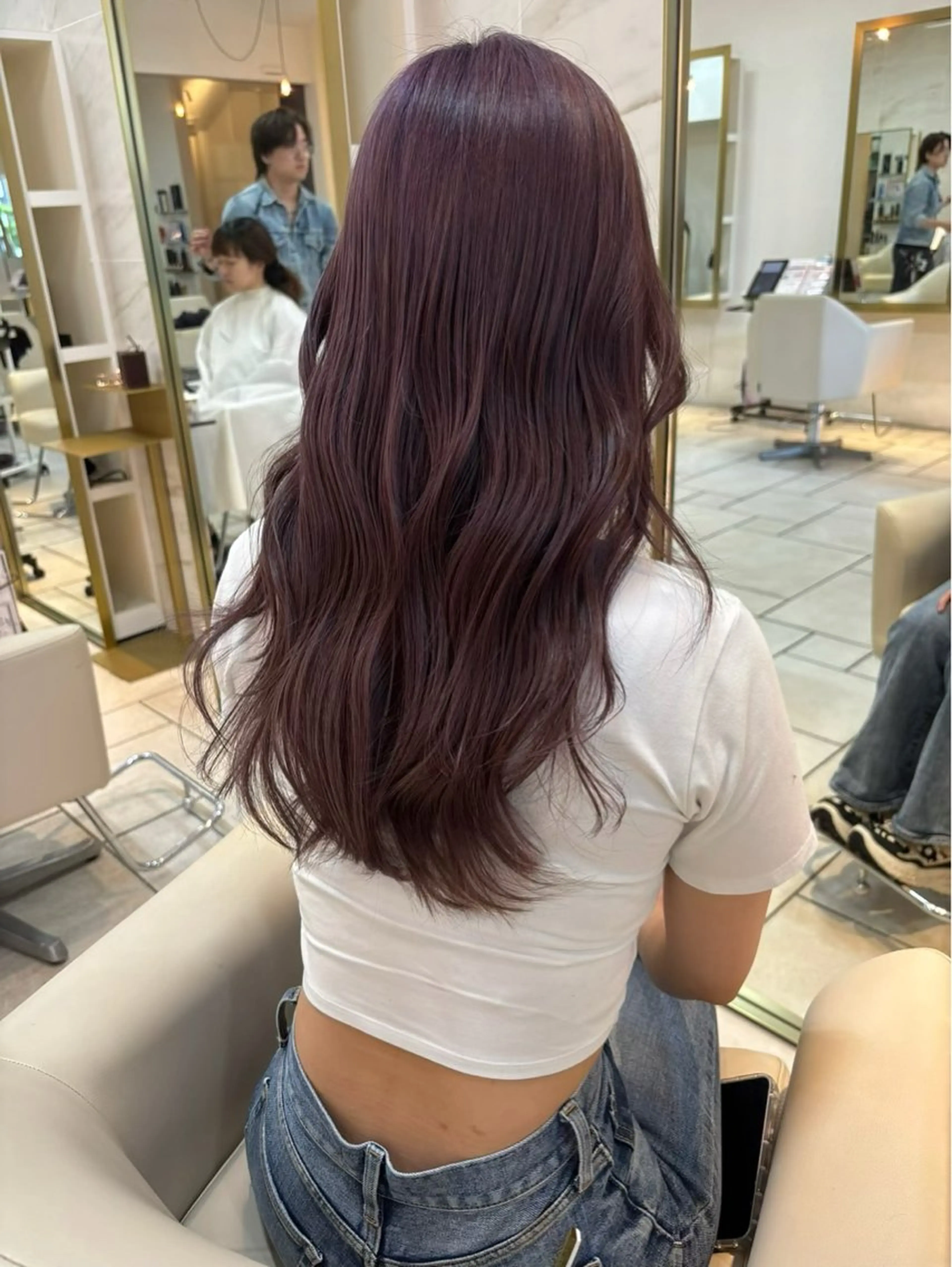 セミロング カラー ブリーチ ブラウンカラー ケアブリーチ エクステ/ブリーチ 緑地公園店長浦岡のヘアスタイル