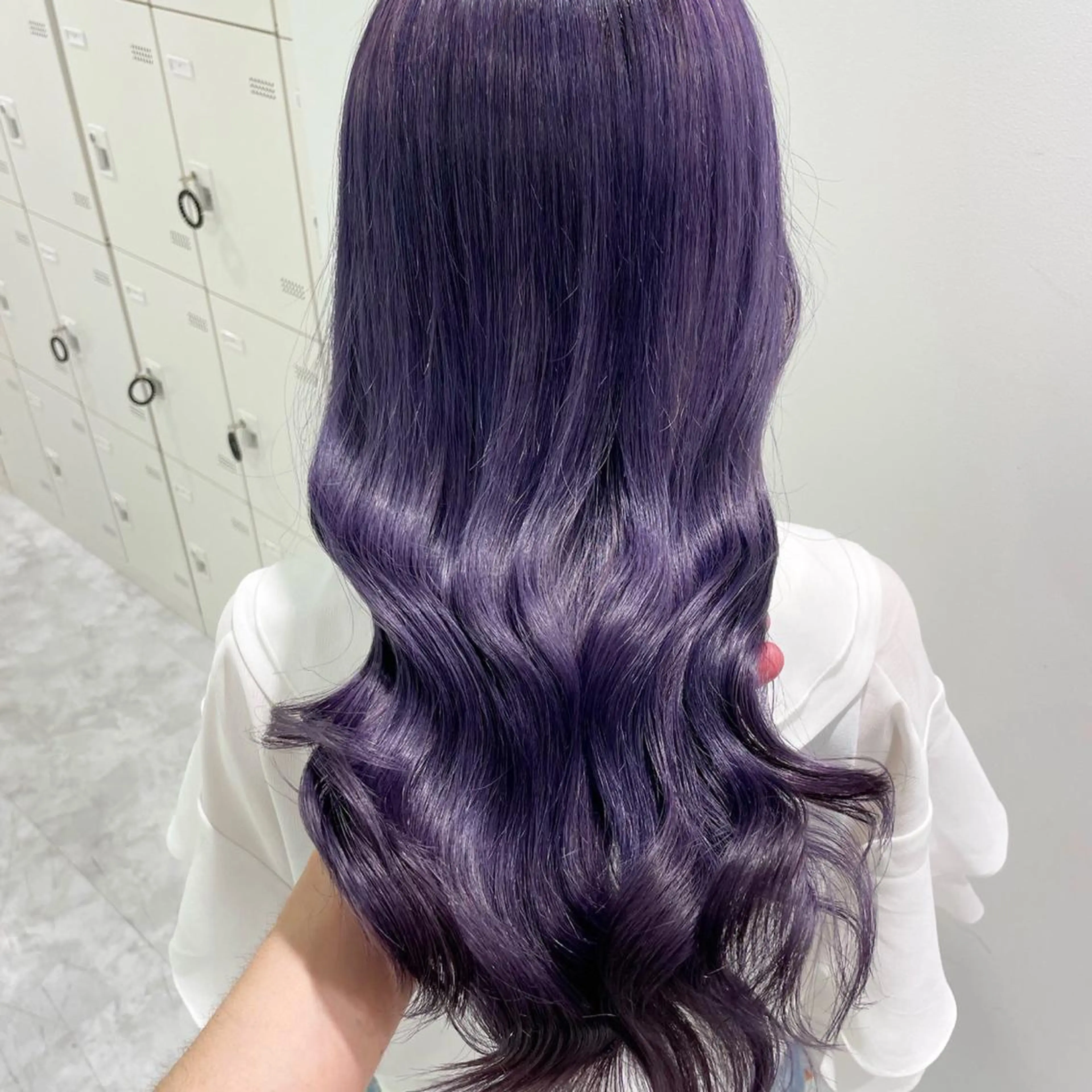 ロング パープルカラー ベージュカラー💖 やすひろのヘアスタイル