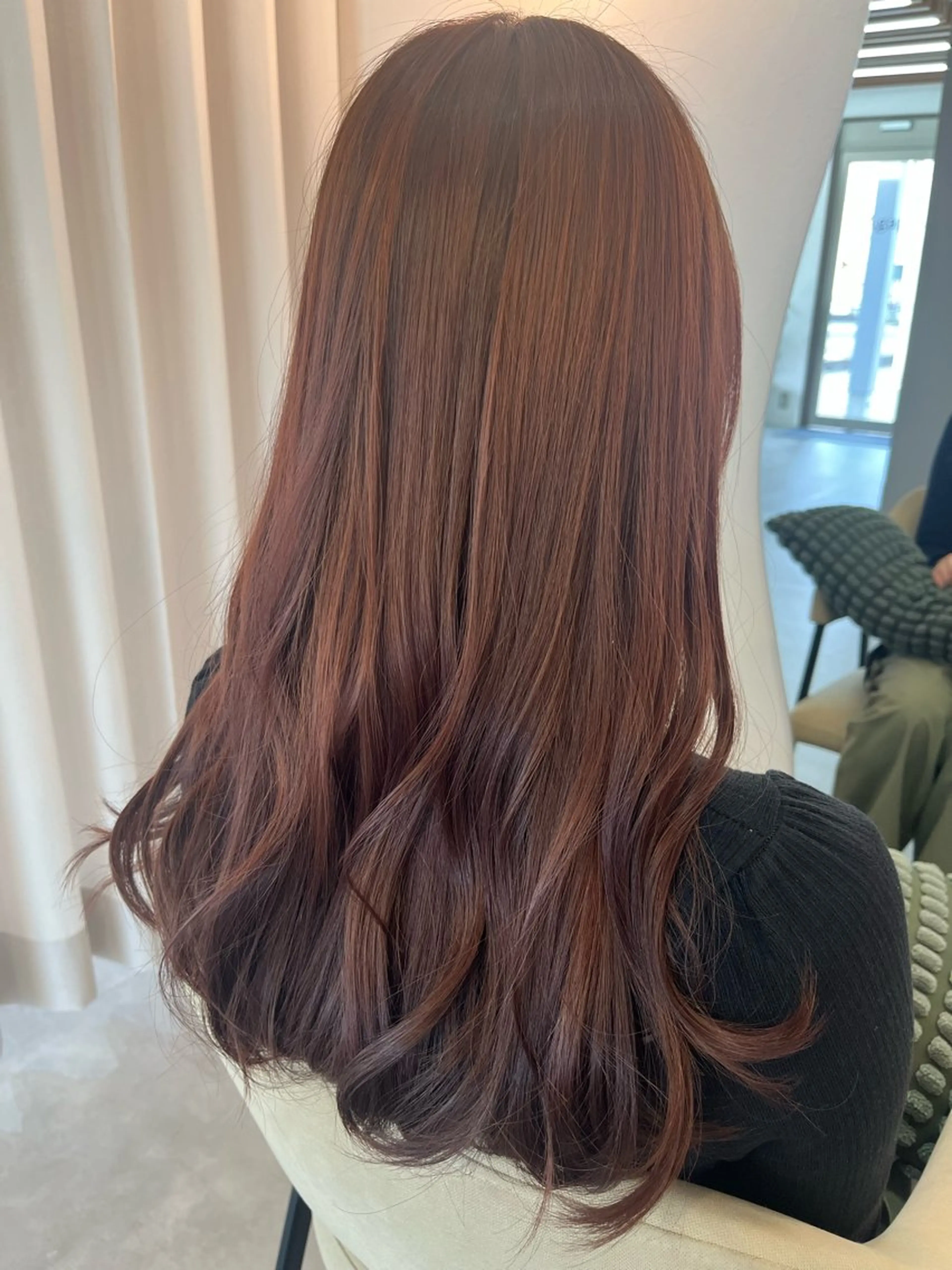 ロング カラー 村田 萌のヘアスタイル