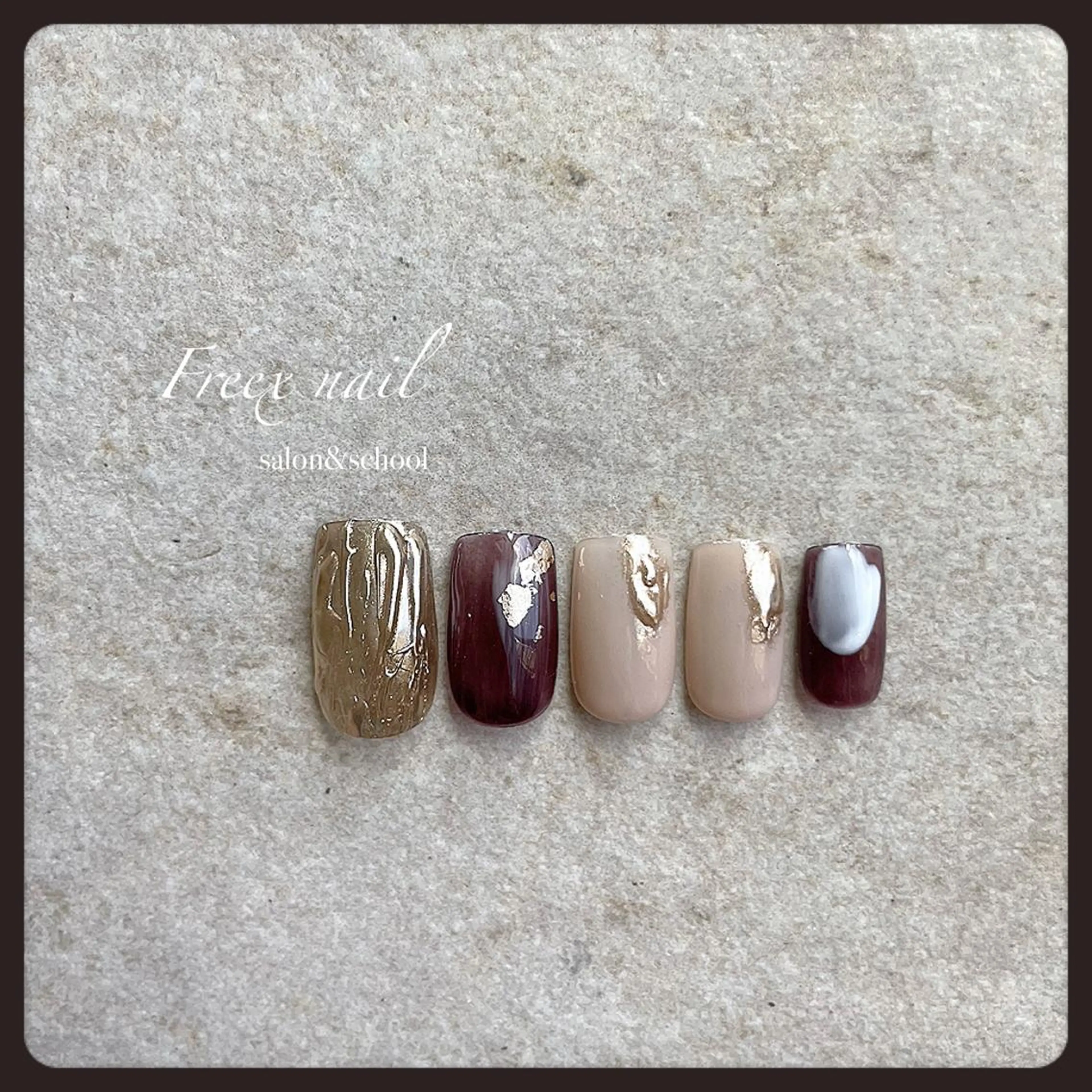 ネイル ミラーネイル ハンドネイル ハンドケア freex nail /ニュアンス/個性派のネイルデザイン