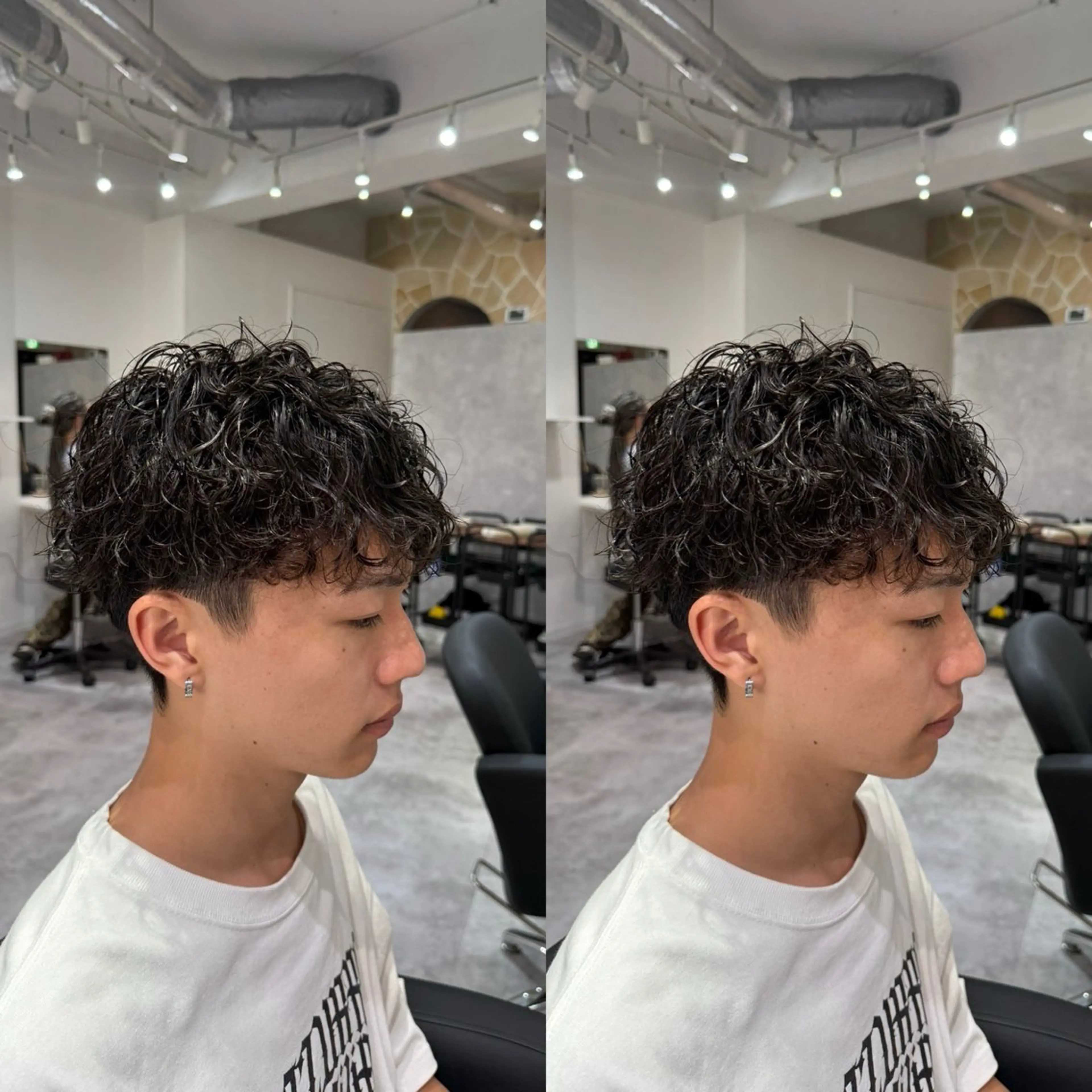 パーマ メンズ メンズパーマ ツイストスパイラルパーマ スパイラルパーマ メンズパーマ/ショ ートカット/福井悟朗のヘアスタイル