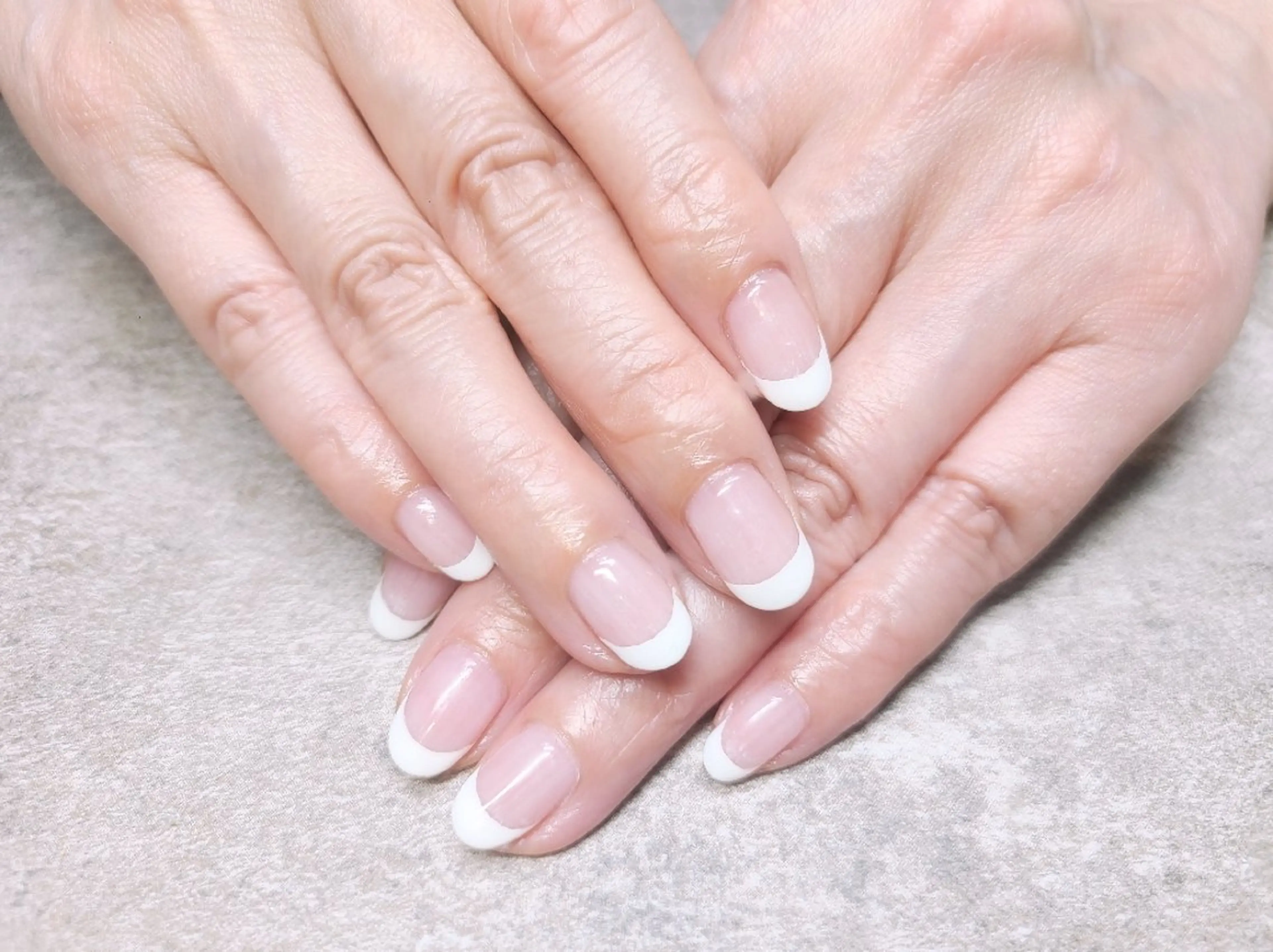 ネイル フレンチネイル ハンドネイル Coquille ネイル　ハセガワのネイルデザイン