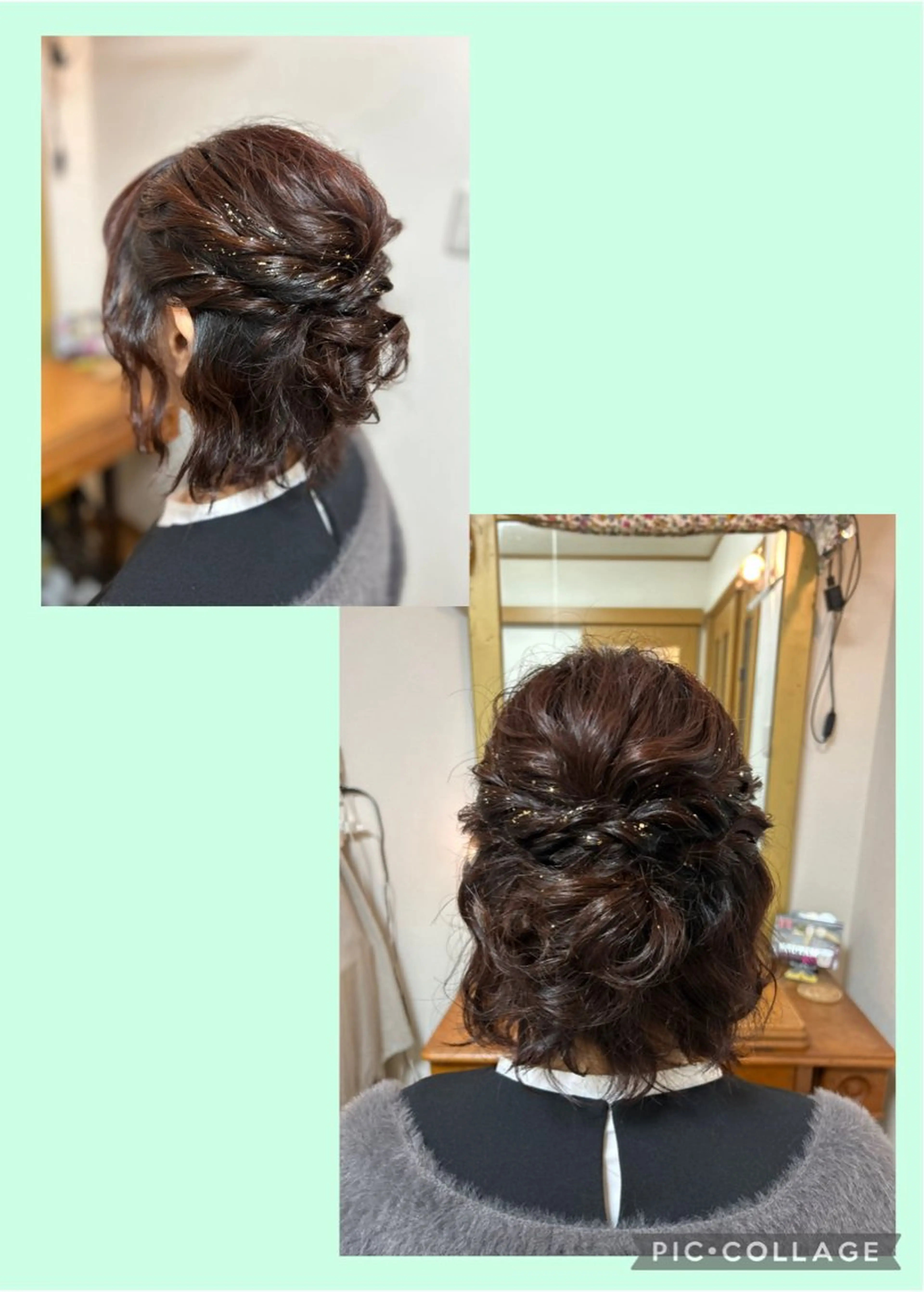 ショート ヘアアレンジ ハーフアップ ボブ 卒業式のヘアスタイル 橋口 由佳子のマツエク・マツパデザイン