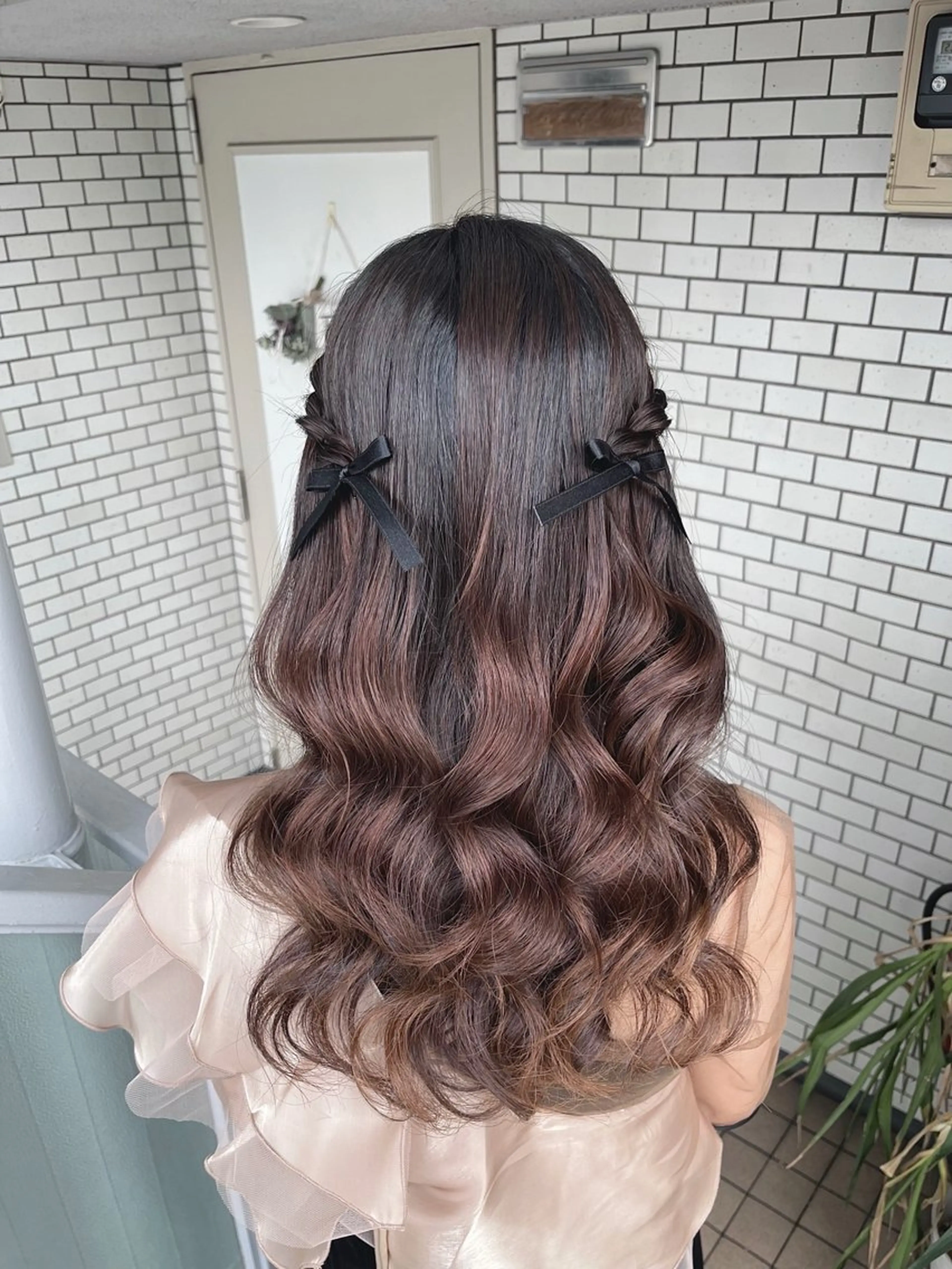 ロング 参列♡デートゆるふわ ヘアメイク🎀みゆうのヘアスタイル