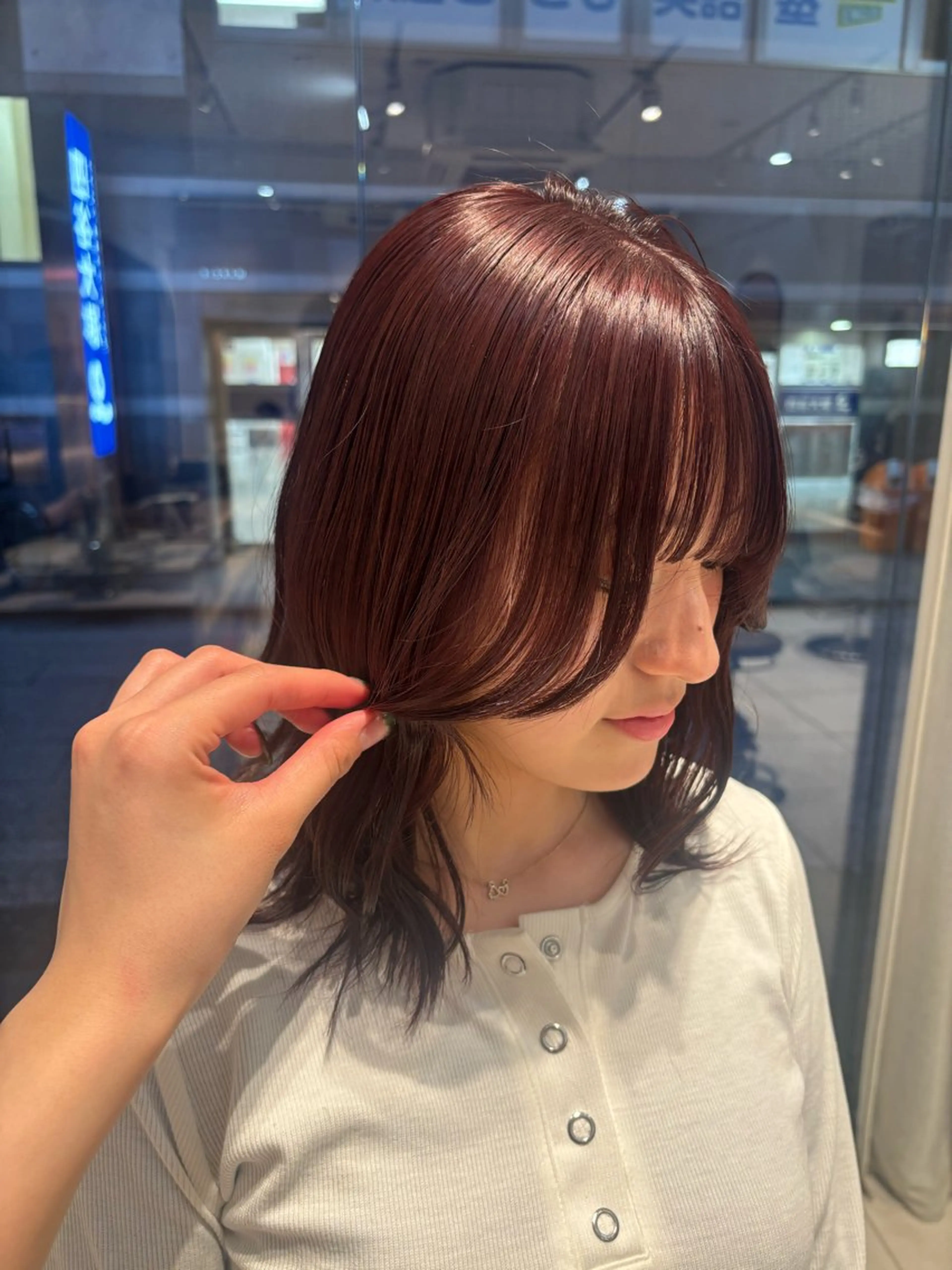 ミディアム mino🌼🌈 ボブ/透明感カラーのヘアスタイル