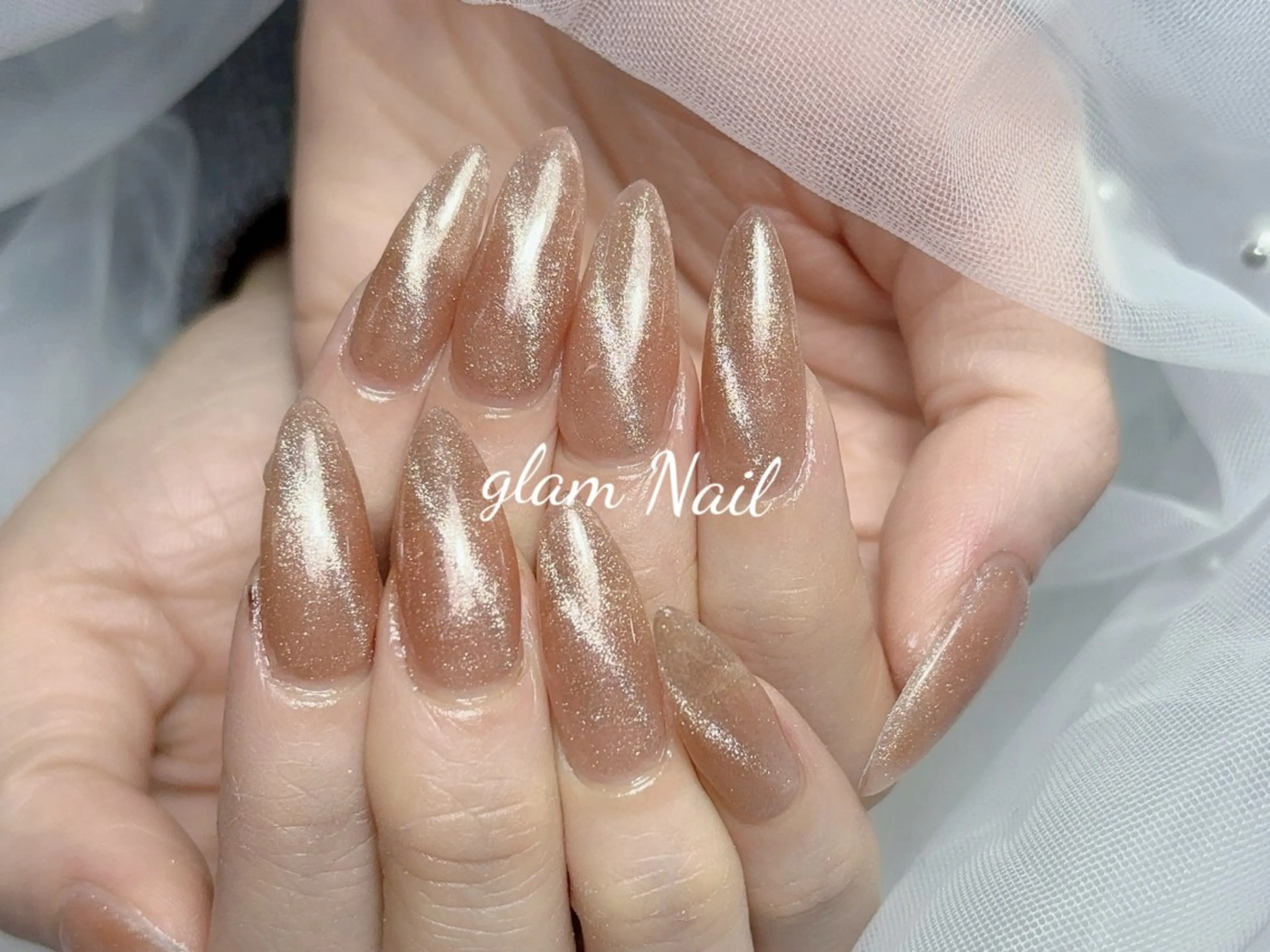 ネイル エツメ💅 長さだし🎀デザインのネイルデザイン