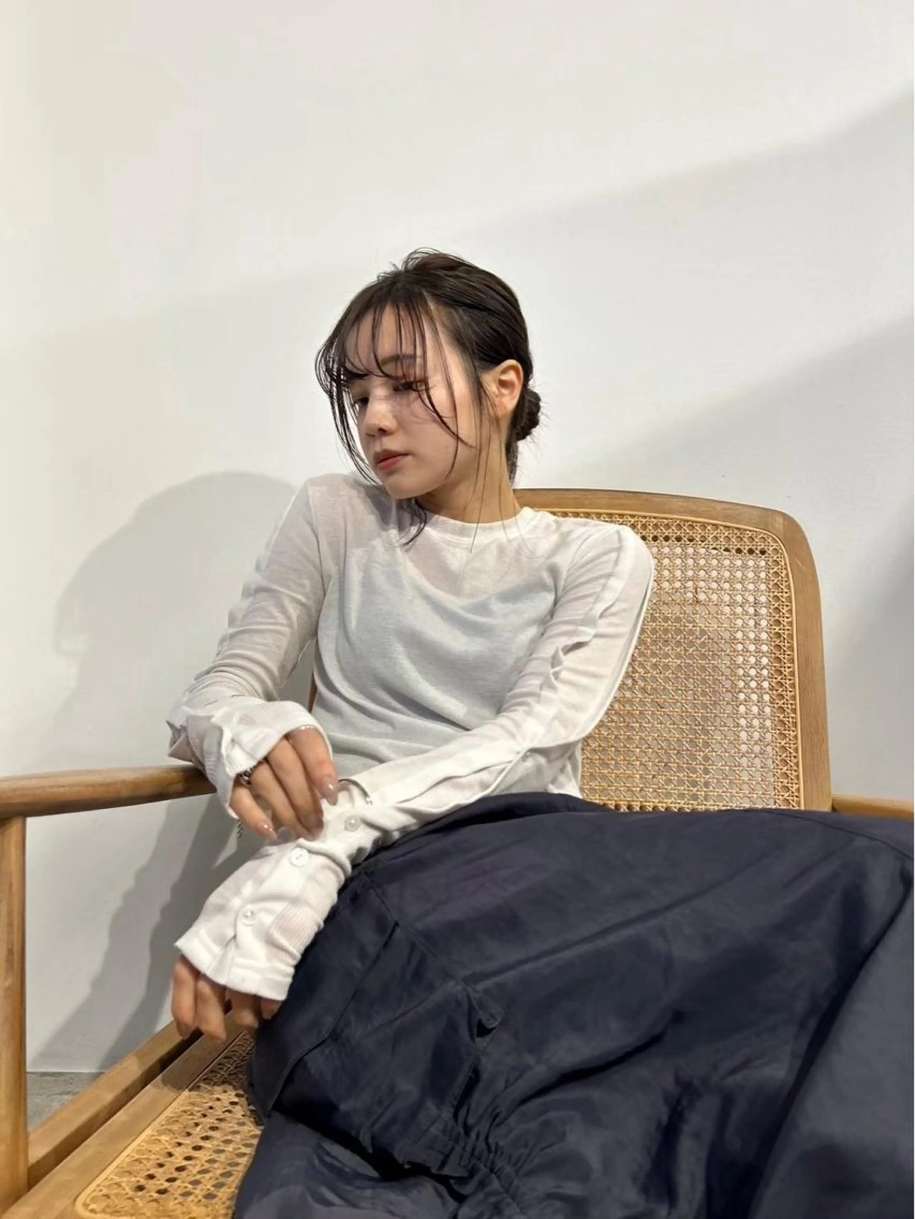 セミロング Sakamoto nanaのヘアスタイル