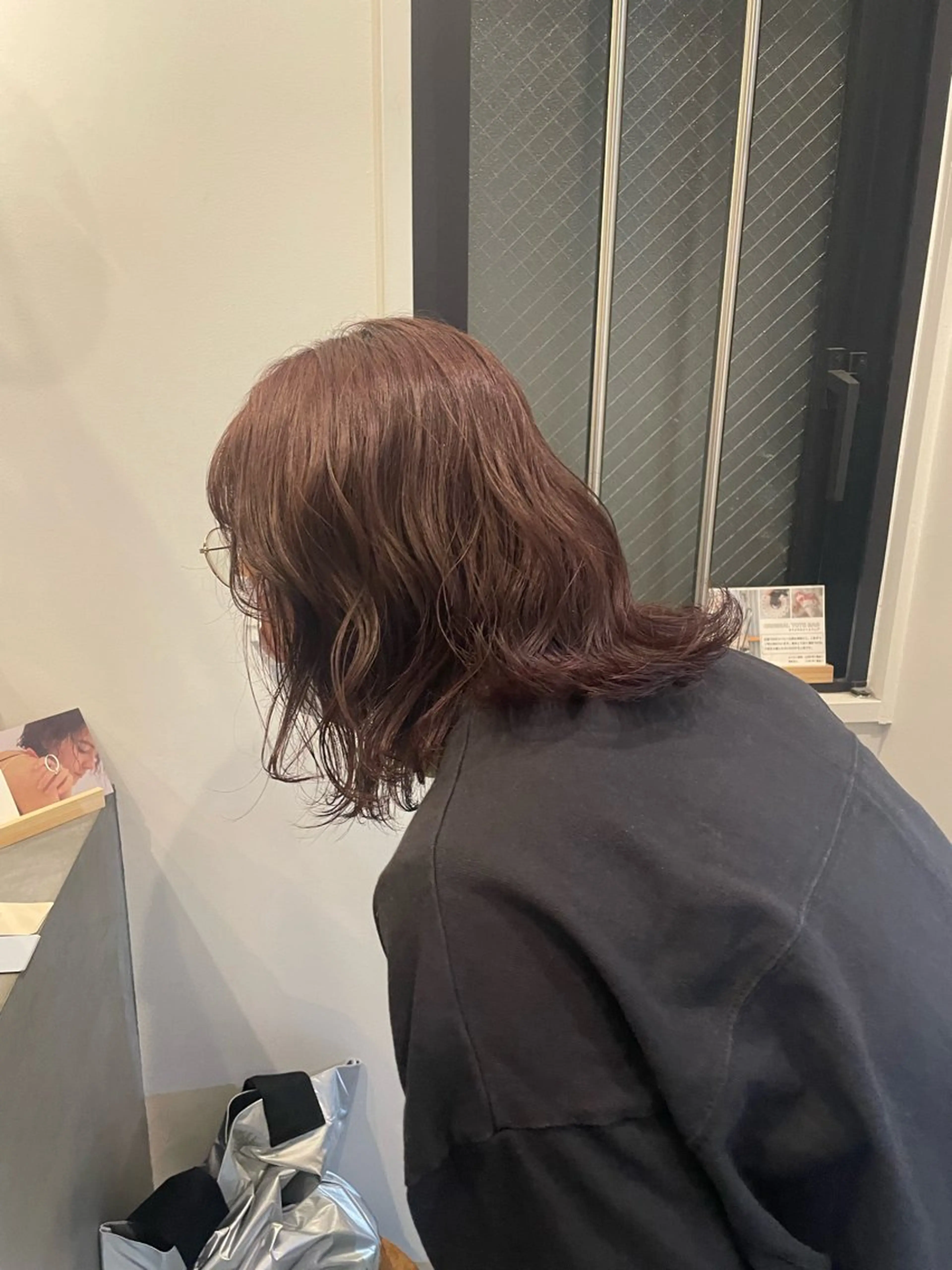 ミディアム カラー ハナ🌼 梅田/ボブ/パーマのヘアスタイル