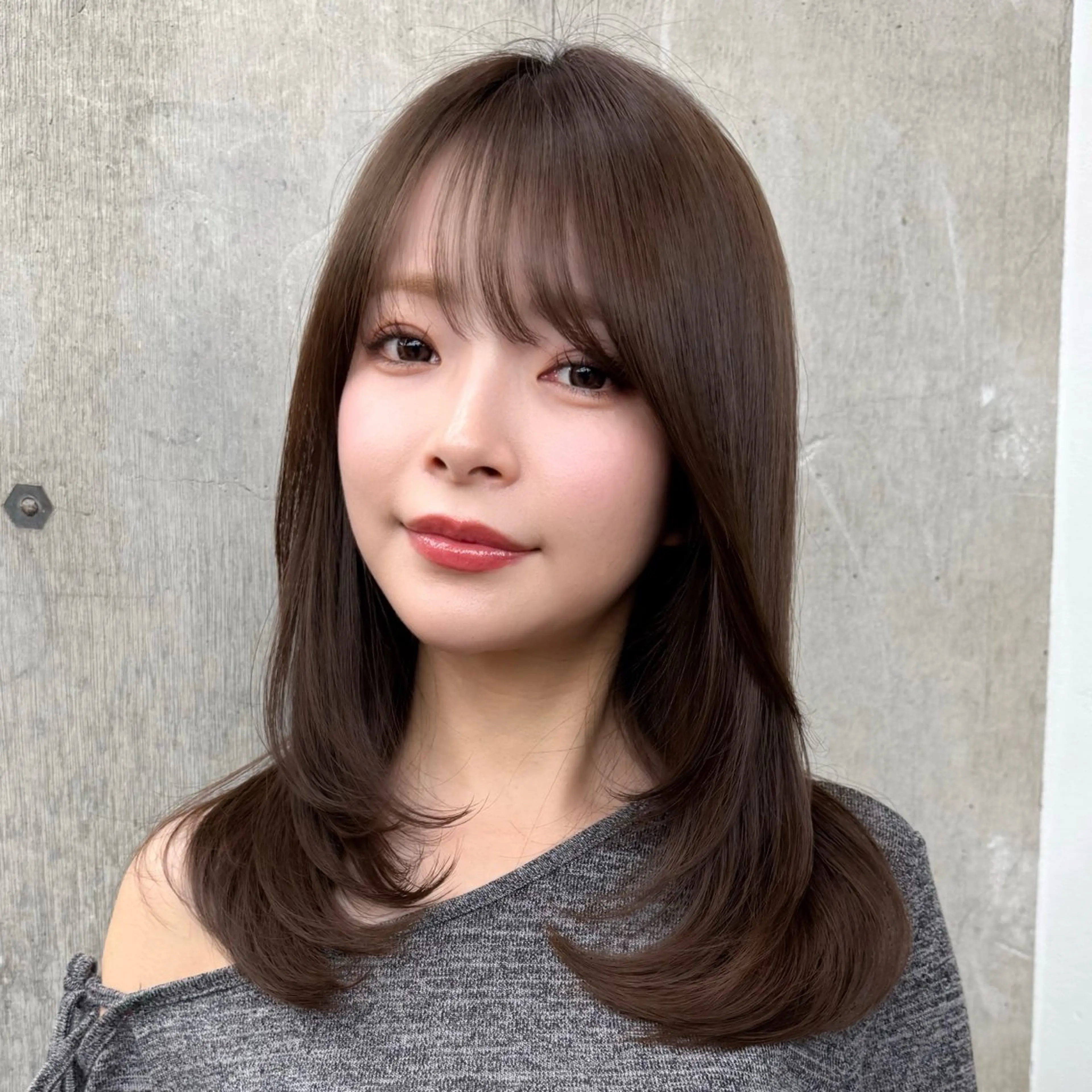 ミディアム カラー 柔らかいレイヤー🌿 大人ヘア/みっきーのヘアスタイル