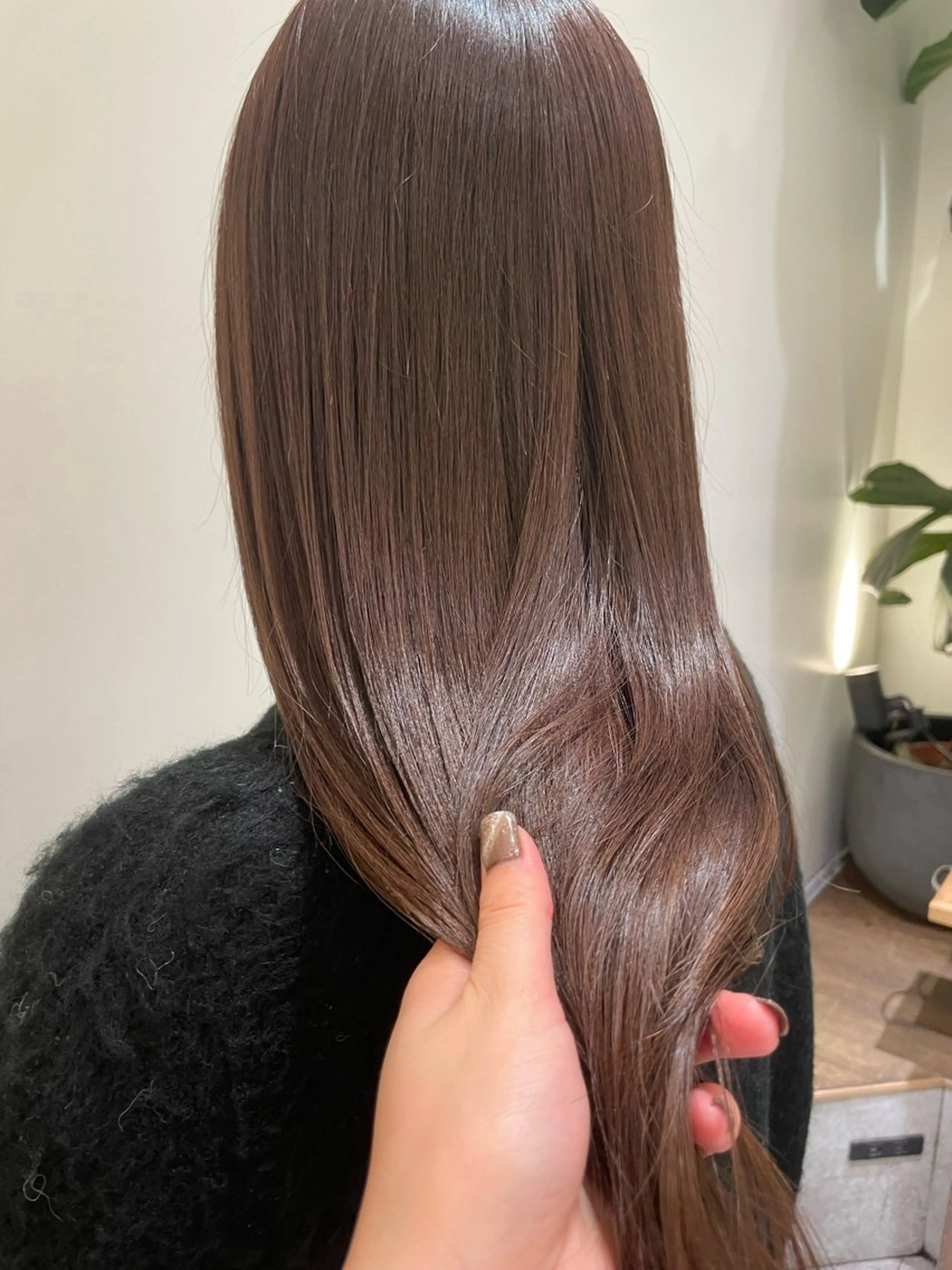 カラー ブラウンカラー オレンジ オレンジブラウン イシバシ ミナミのヘアスタイル