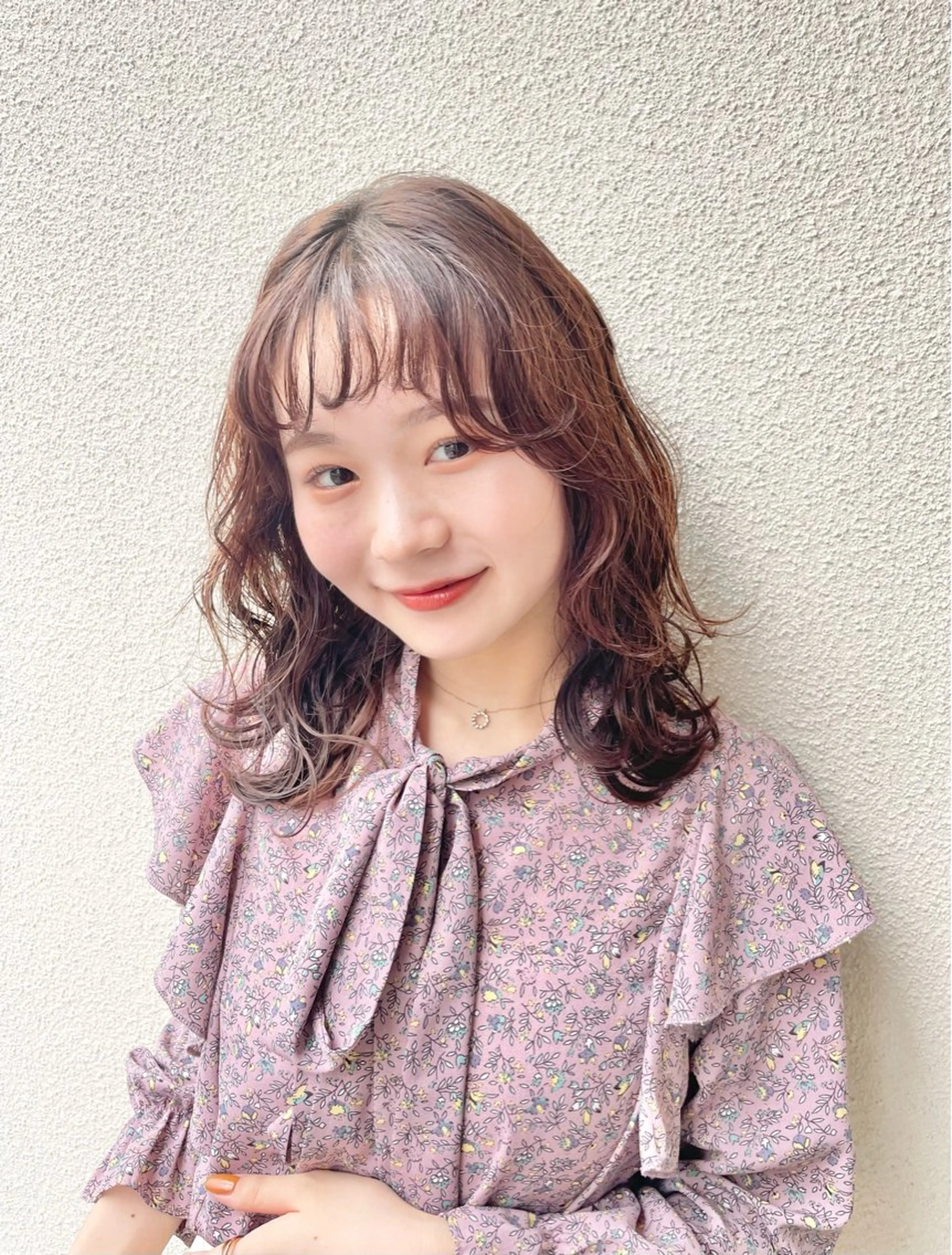 ロング カラー ブラウンカラー ヘアカラー トリートメント すぐ巻ける縮毛矯正 🍀勝倉　麗のヘアスタイル