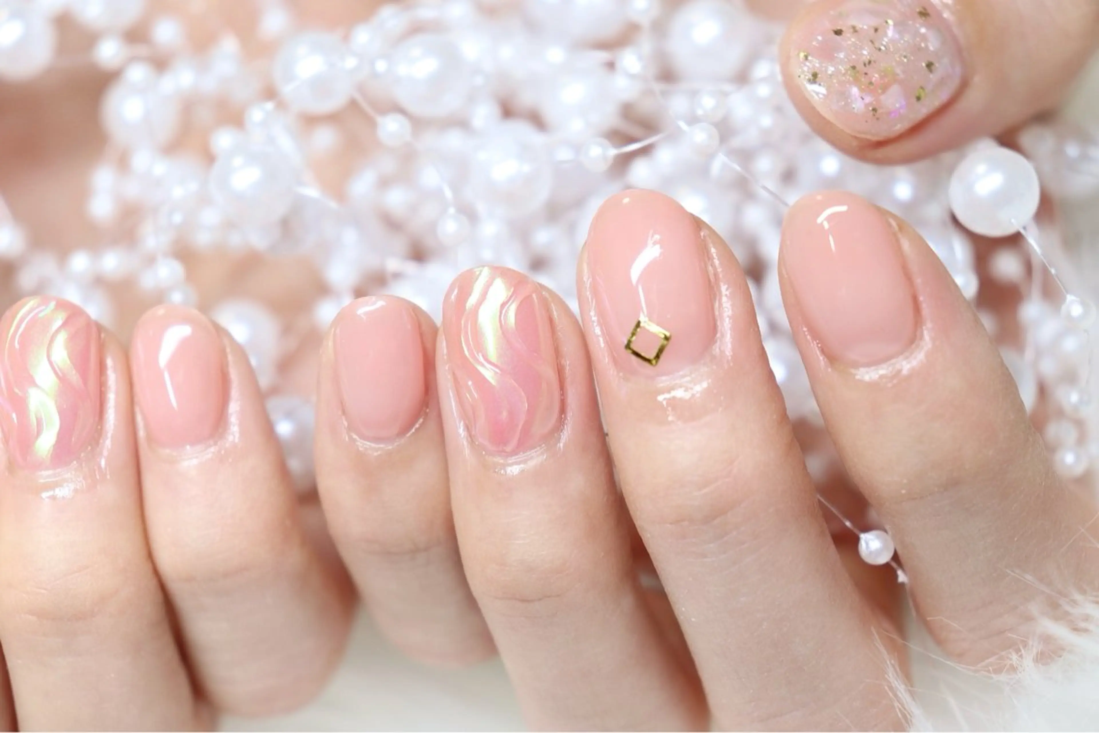 ネイル ニュアンスネイル オフィスネイル ワンカラーネイル 河内長野/三日市町駅 ネイリスト　りかのネイルデザイン