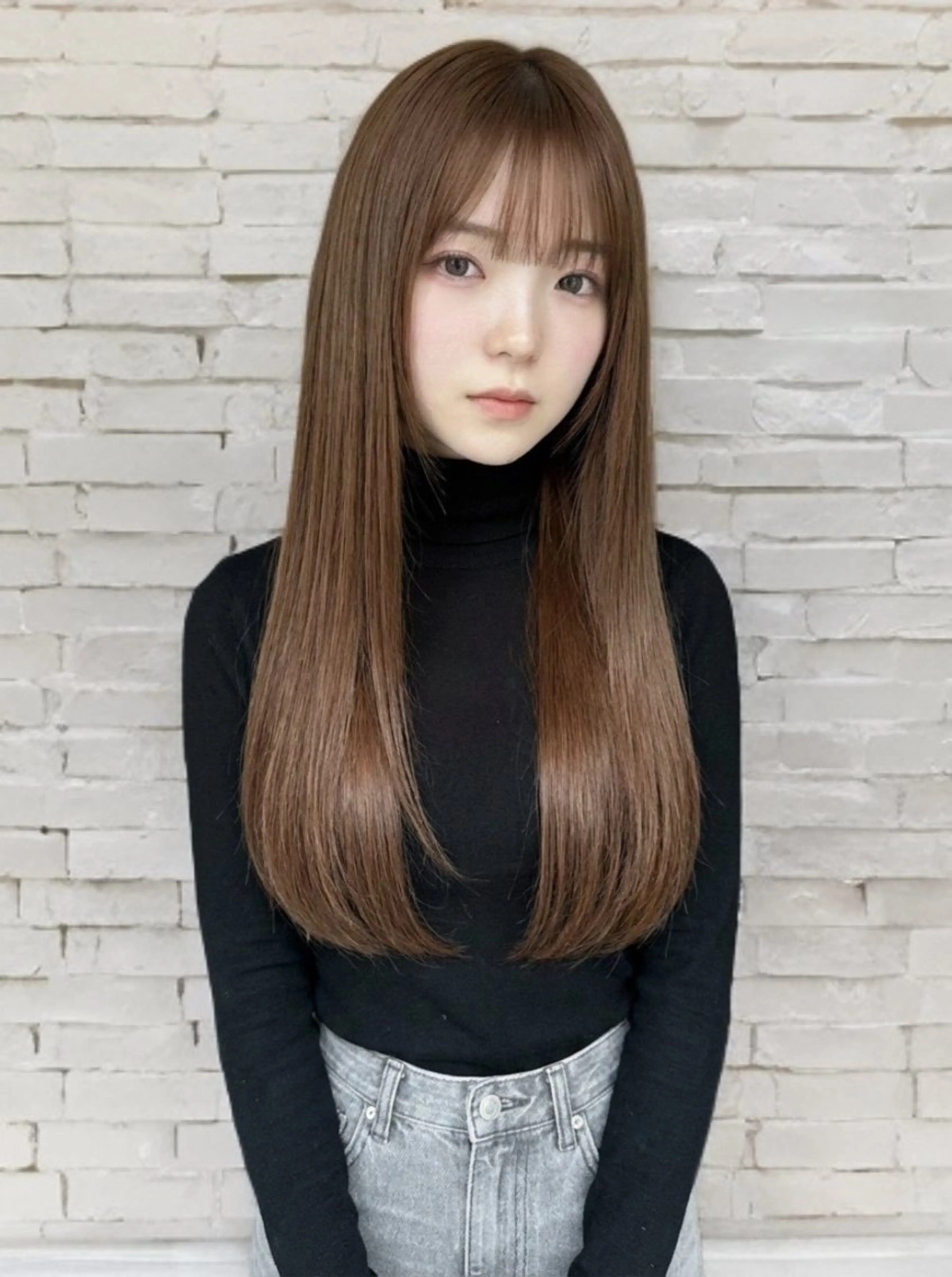 ロング カット ヘアカラー トリートメント 髪質改善×レイヤー 高嶋のヘアスタイル