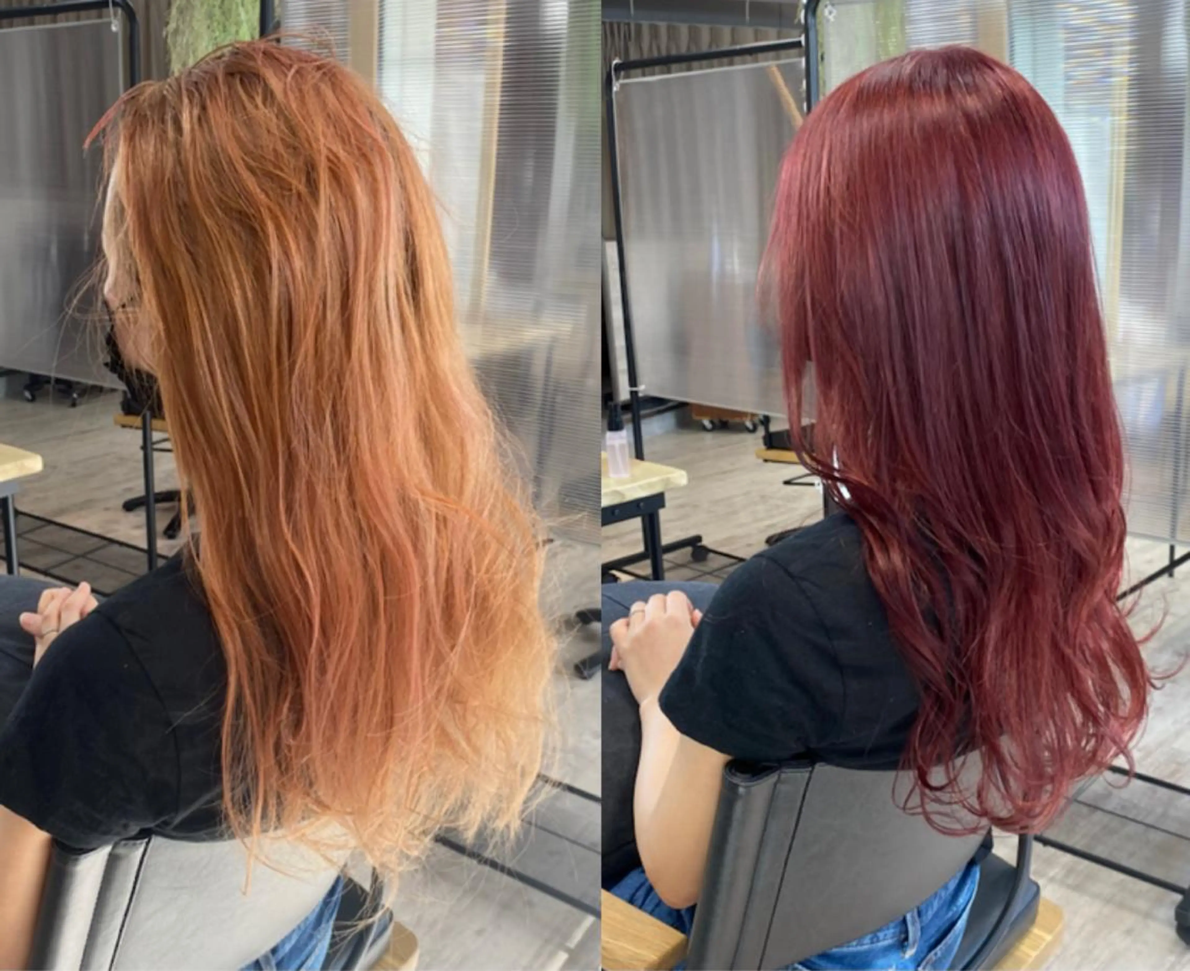 ロング 髪質改善 ヨシンモリ 韓国風ヘア レイヤーカット トリートメント 髪質改善 髪質改善カラーゆうひのヘアスタイル