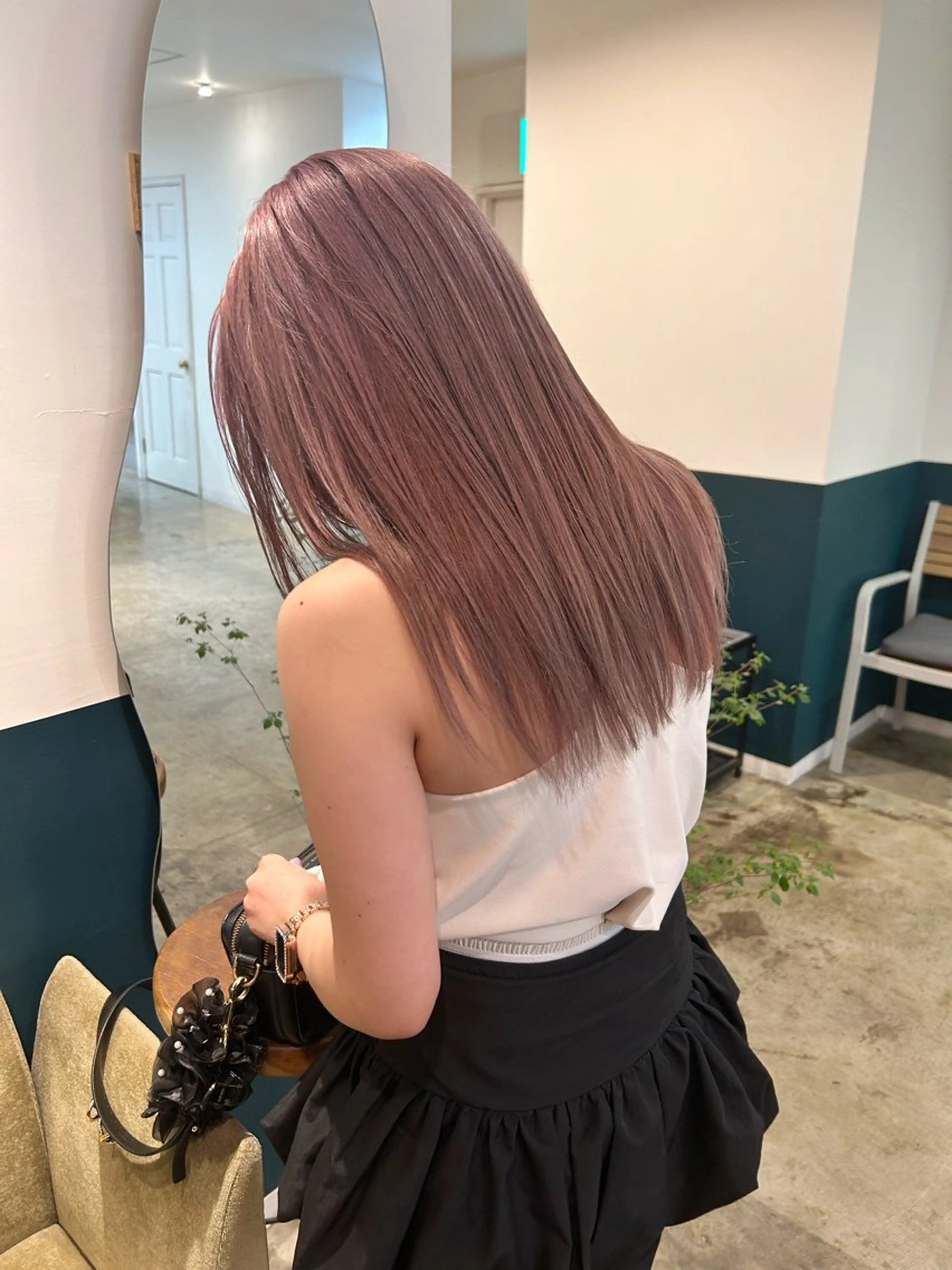 セミロング カラー ベージュカラー ラベンダーカラー ピンクカラー カット ヘアカラー カラーリスト菅野 竜矢🌈のヘアスタイル