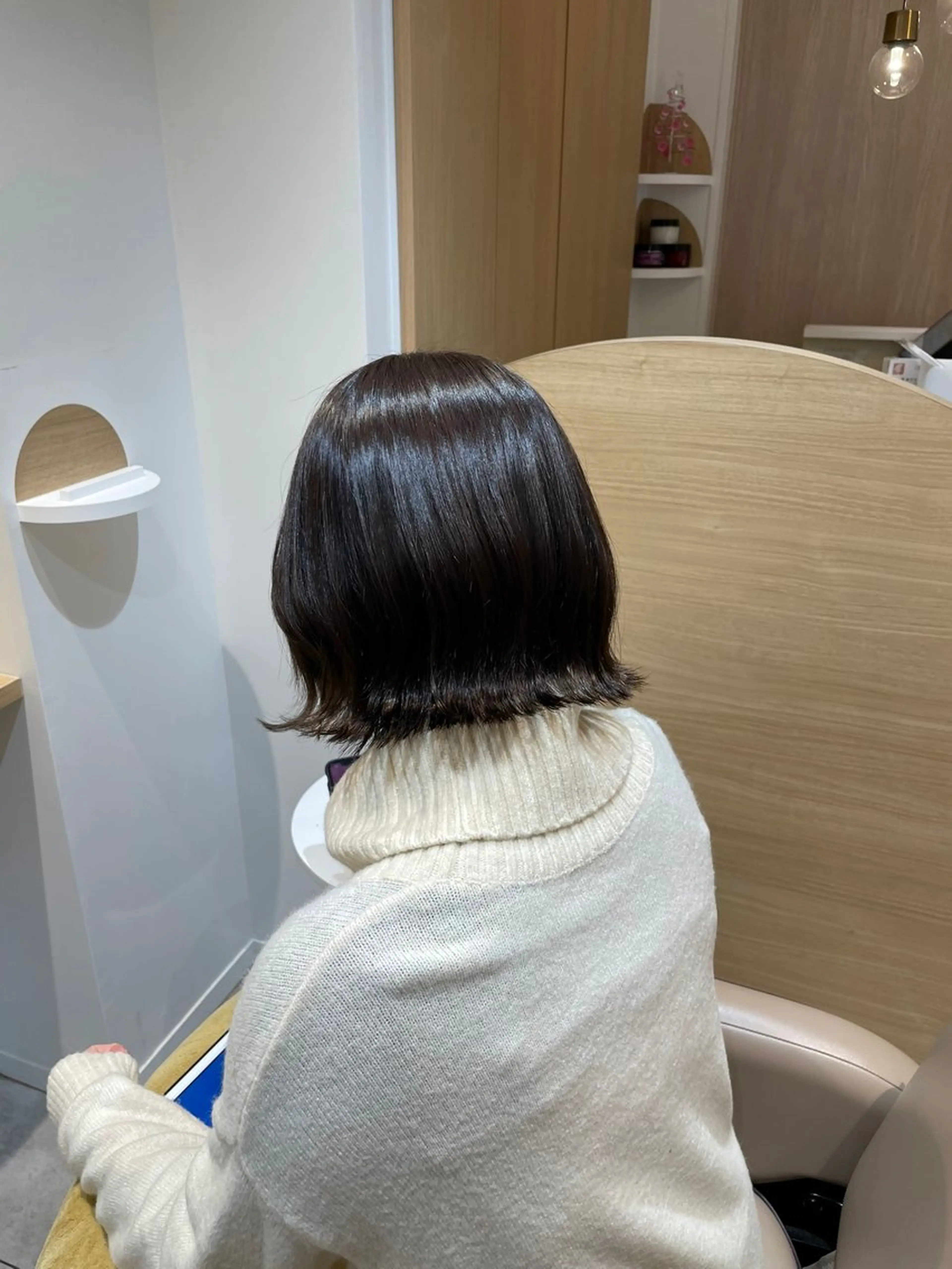 ミディアム 切りっぱなしボブ ボブ MIKU .のヘアスタイル