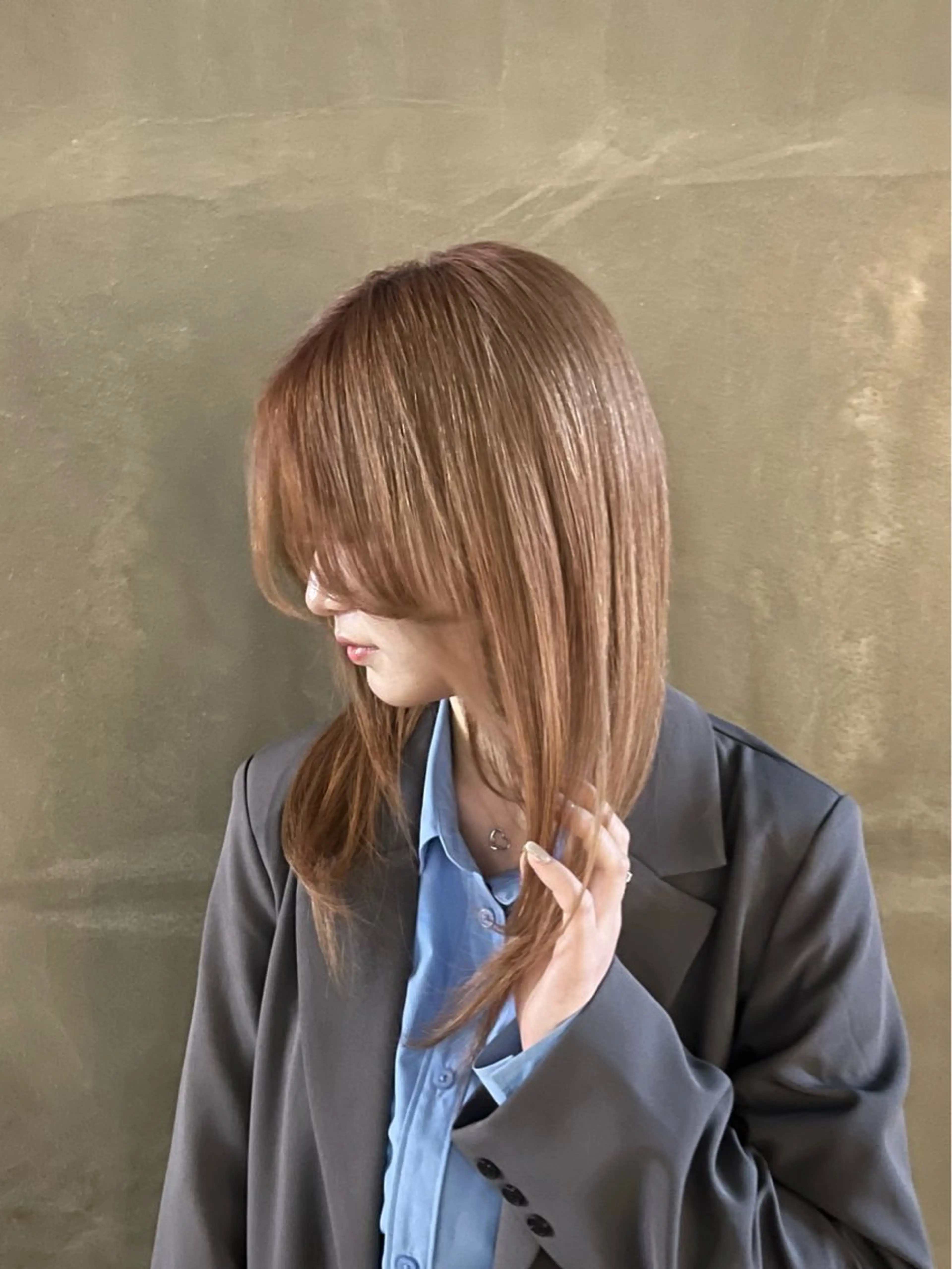 ミディアム かわの ひとしのヘアスタイル