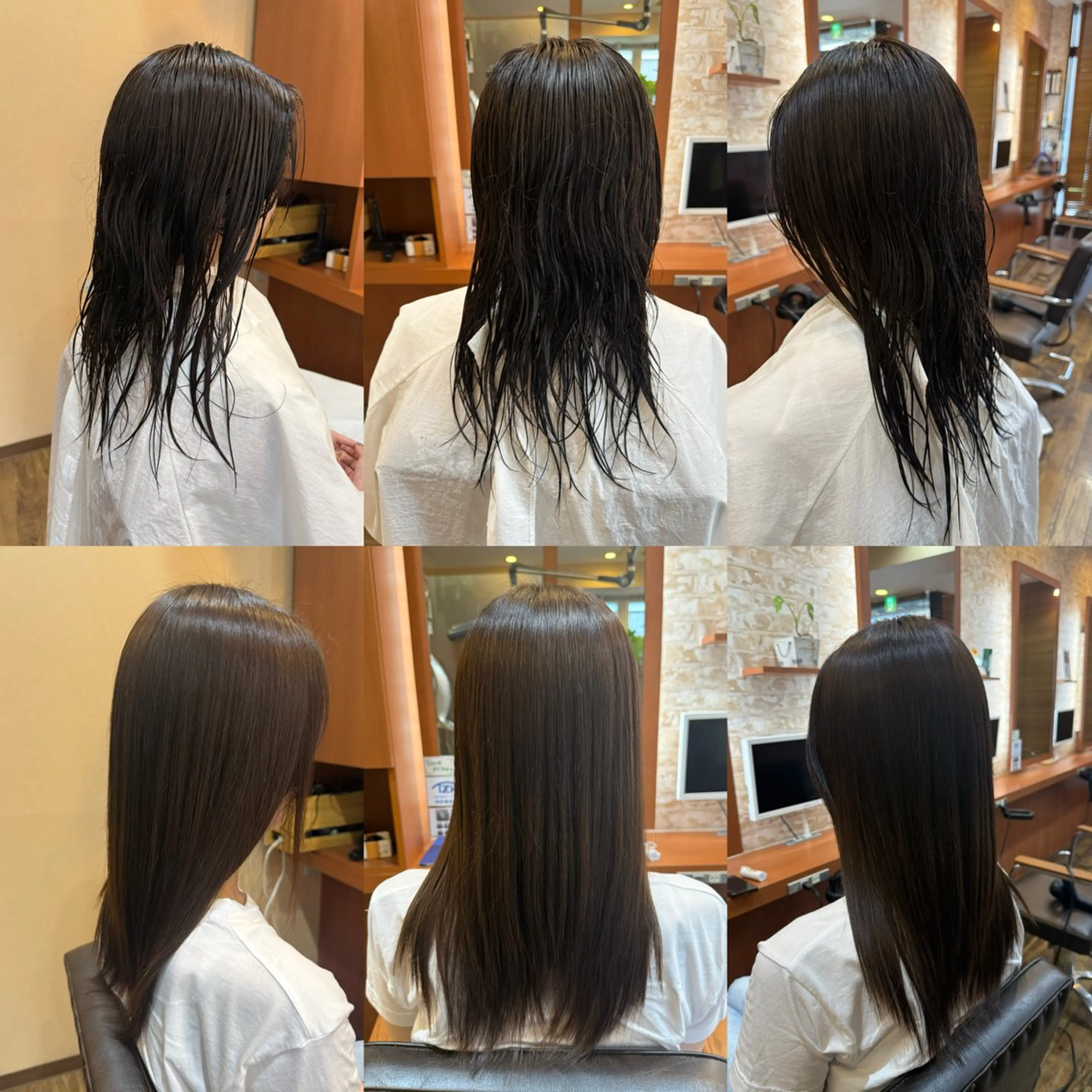 ロング 縮毛矯正 山口 博司のヘアスタイル