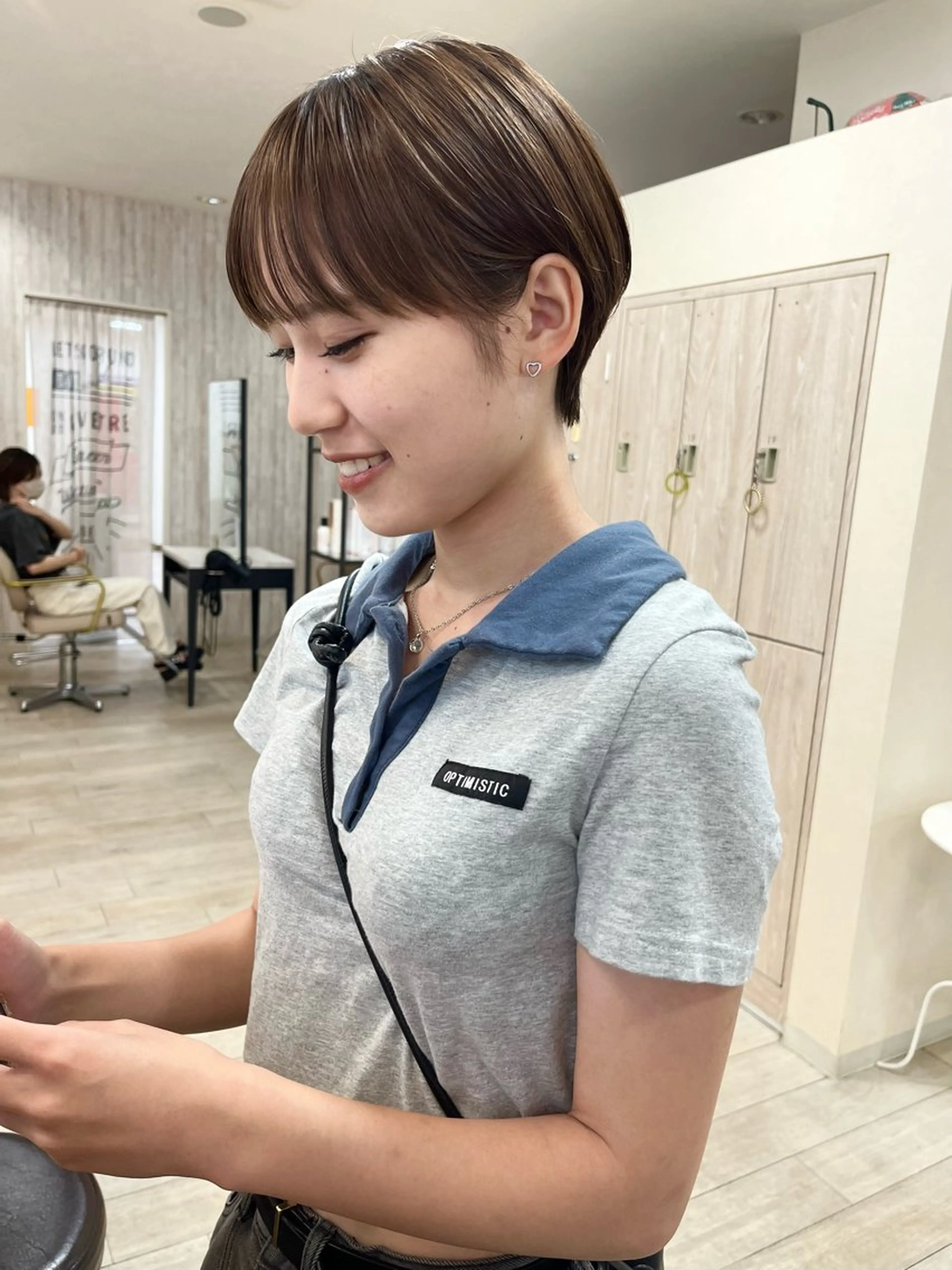 ショート 切りっぱなしボブ ショートボブ ハンサムショート ボブ ショートヘア カット トリートメント 初めてのショート お任せください✂️のヘアスタイル