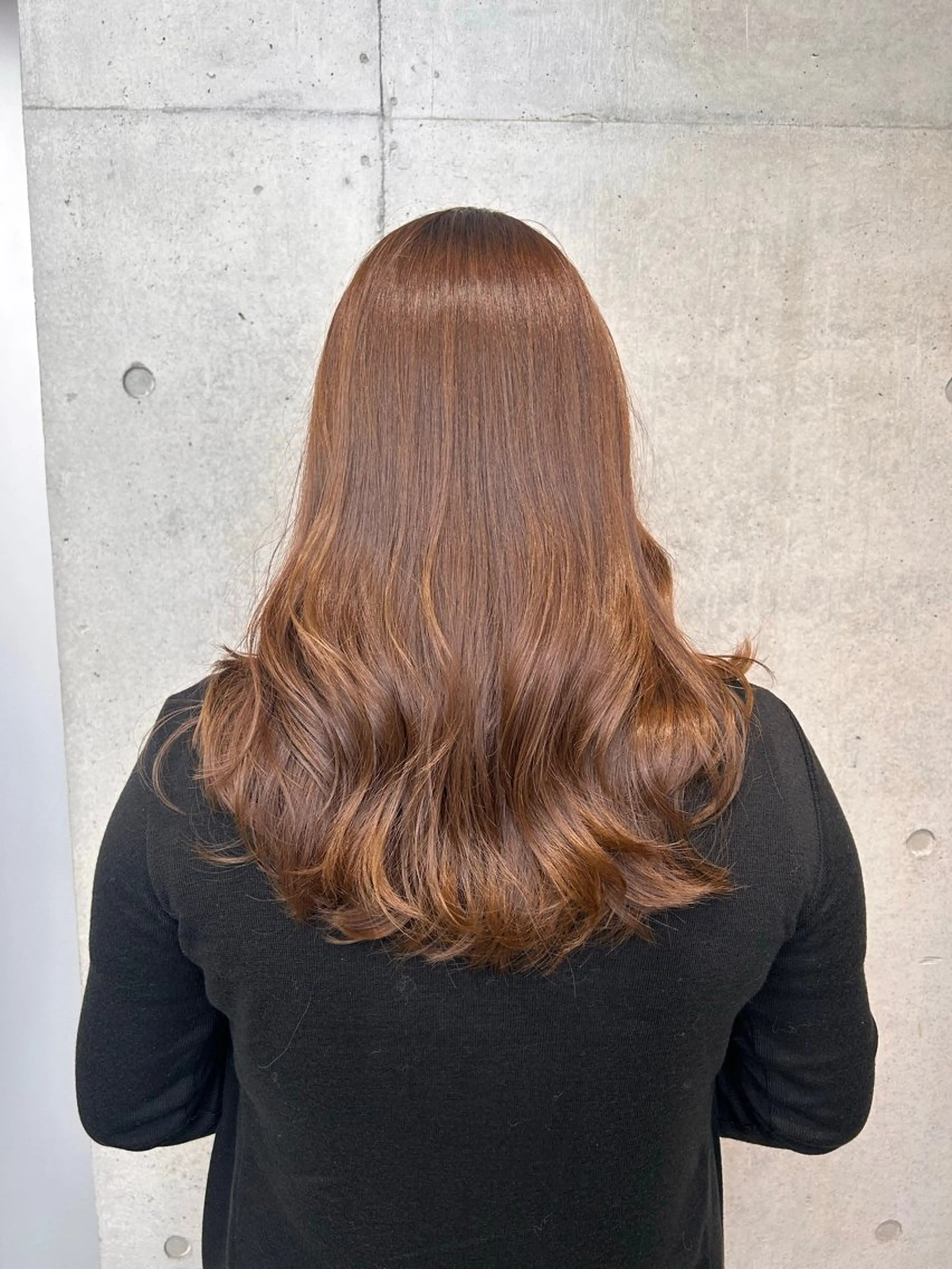 セミロング カラー ベージュカラー ヘアカラー トリートメント 【銀座】艶髪/上品な カラー特化/涼/駅近のヘアスタイル