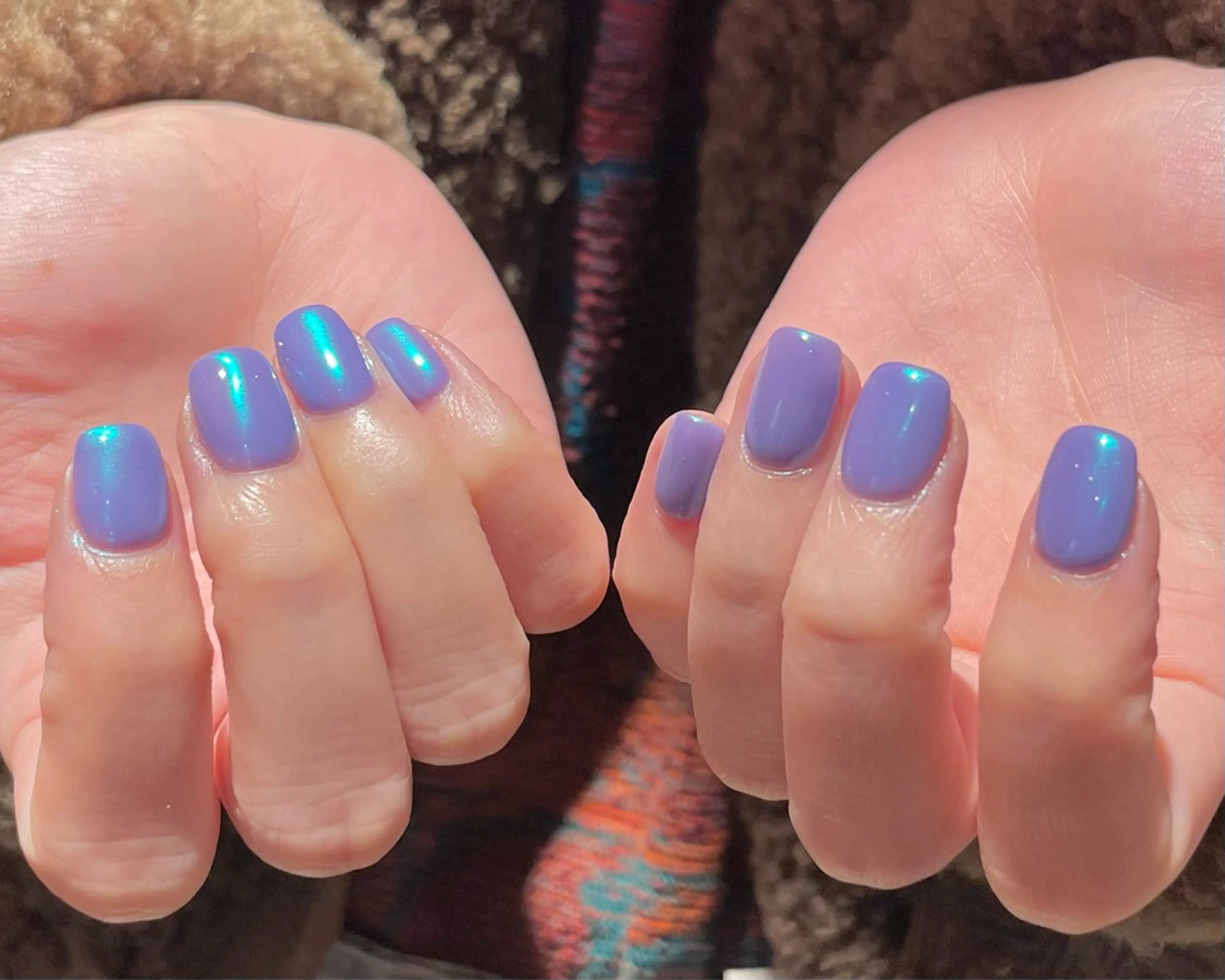 ネイル パープル ハンドネイル 堀内 美里のネイルデザイン