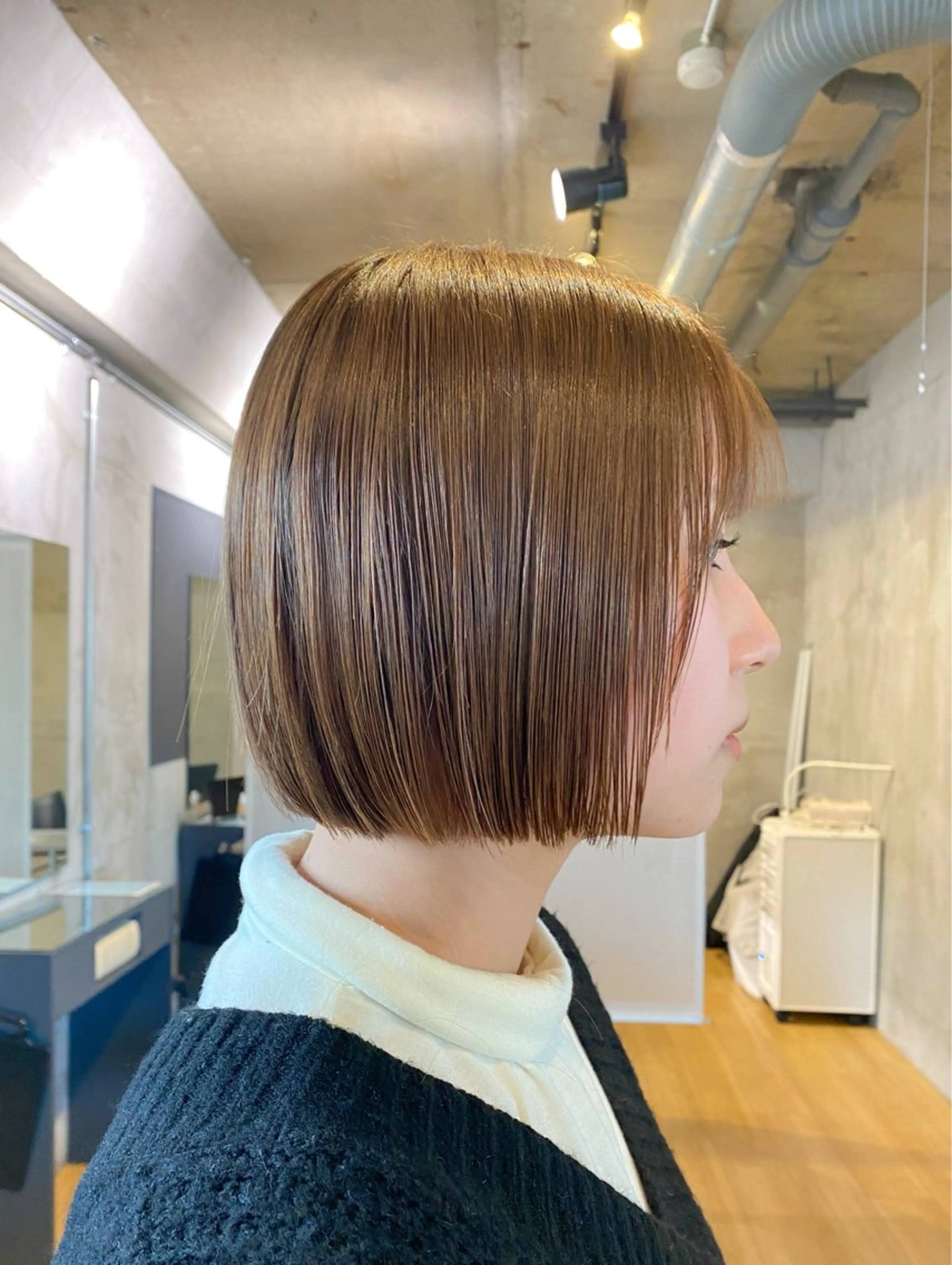 ショート カラー ボブ ‪‪❤︎‬韓国レイヤ ー❤︎/saraのヘアスタイル