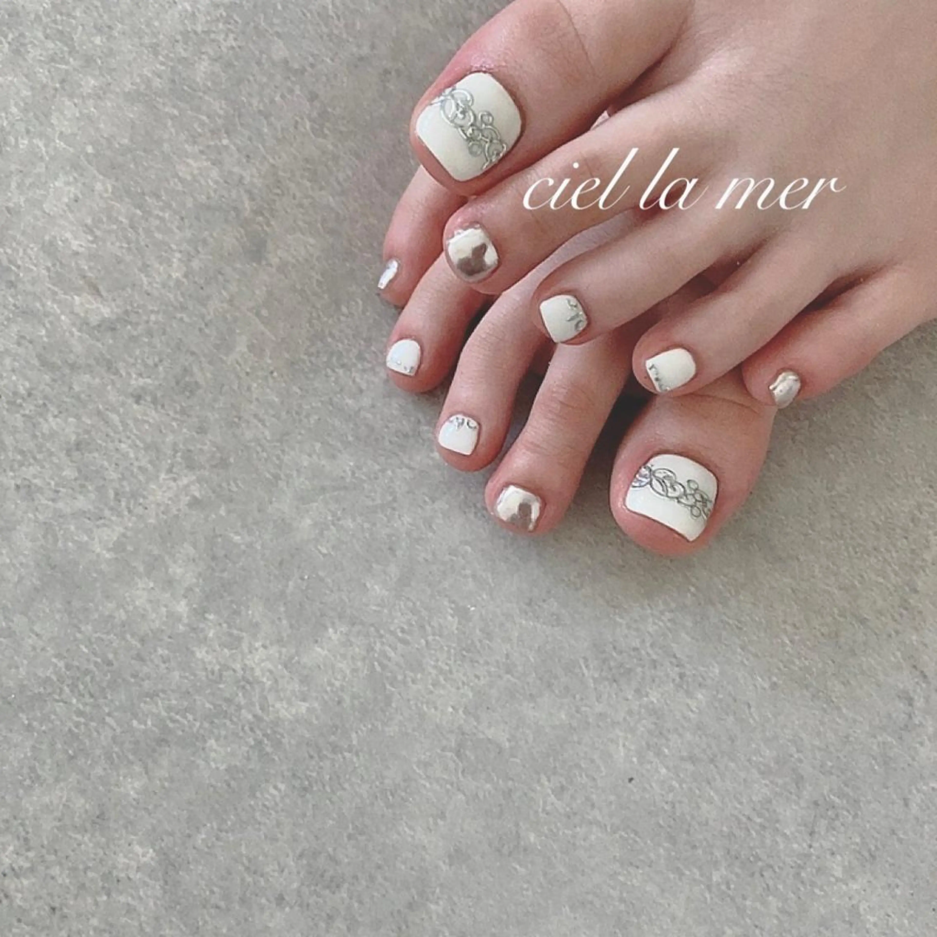 ネイル フットネイル ciel la merのネイルデザイン