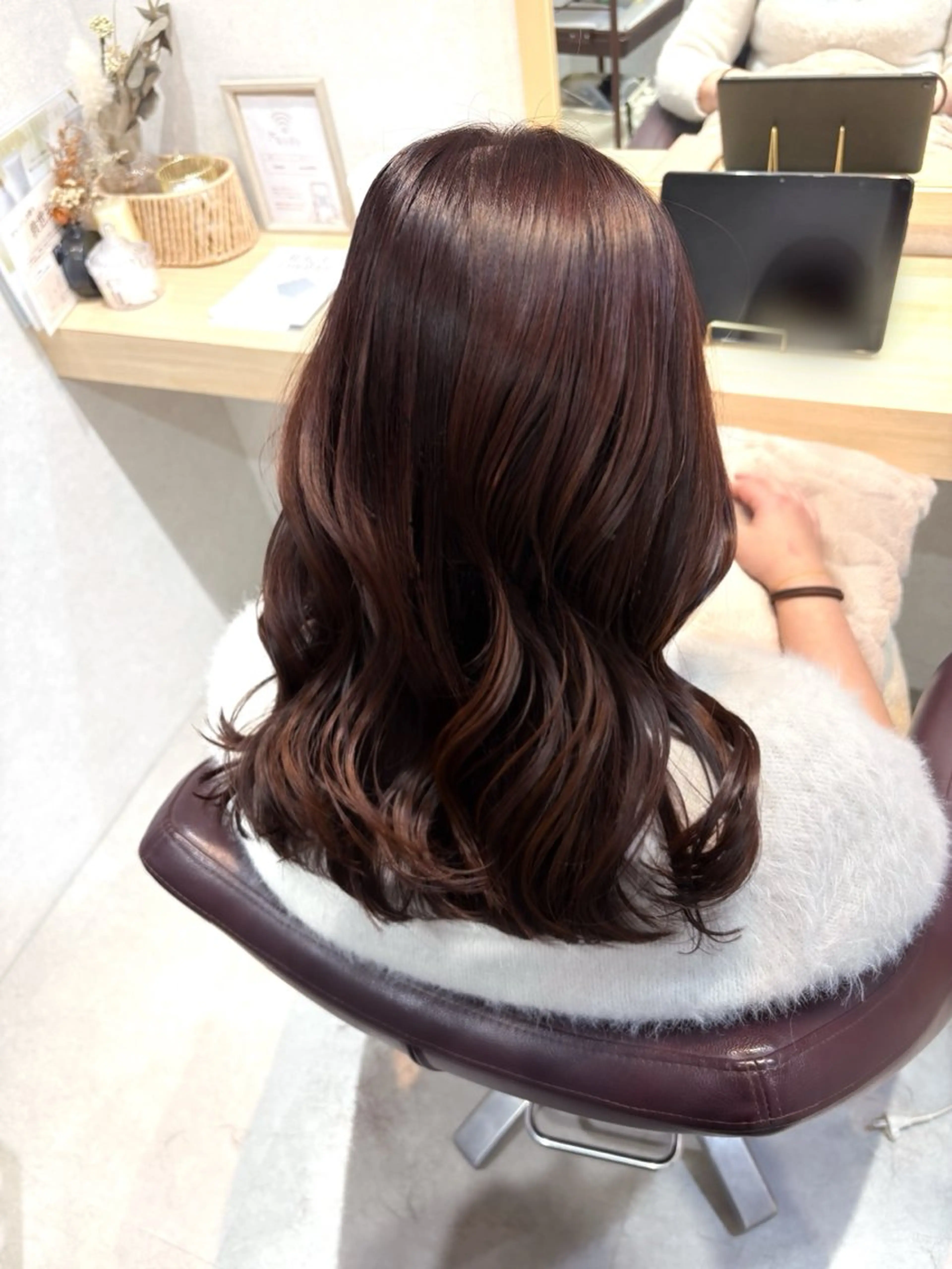 セミロング カット ヘアカラー 透明感/チョコカラー 💍TAMA💍のヘアスタイル