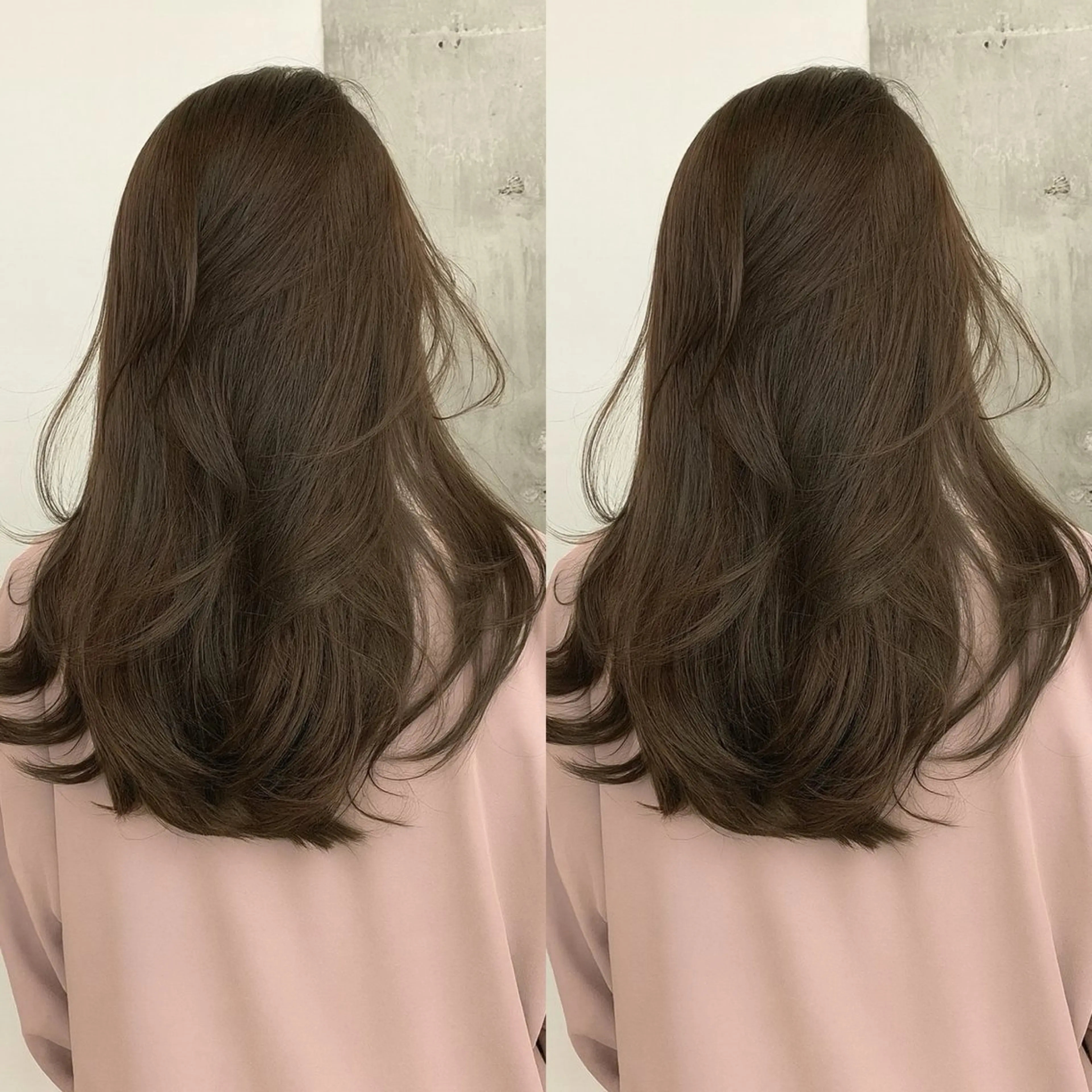 セミロング カラー 切りっぱなしボブ ベージュカラー ブリーチ ダブルカラー グレージュ カット ヘアカラー トリートメント 小顔矯正/レイヤー 透明感カラー✨生真のヘアスタイル