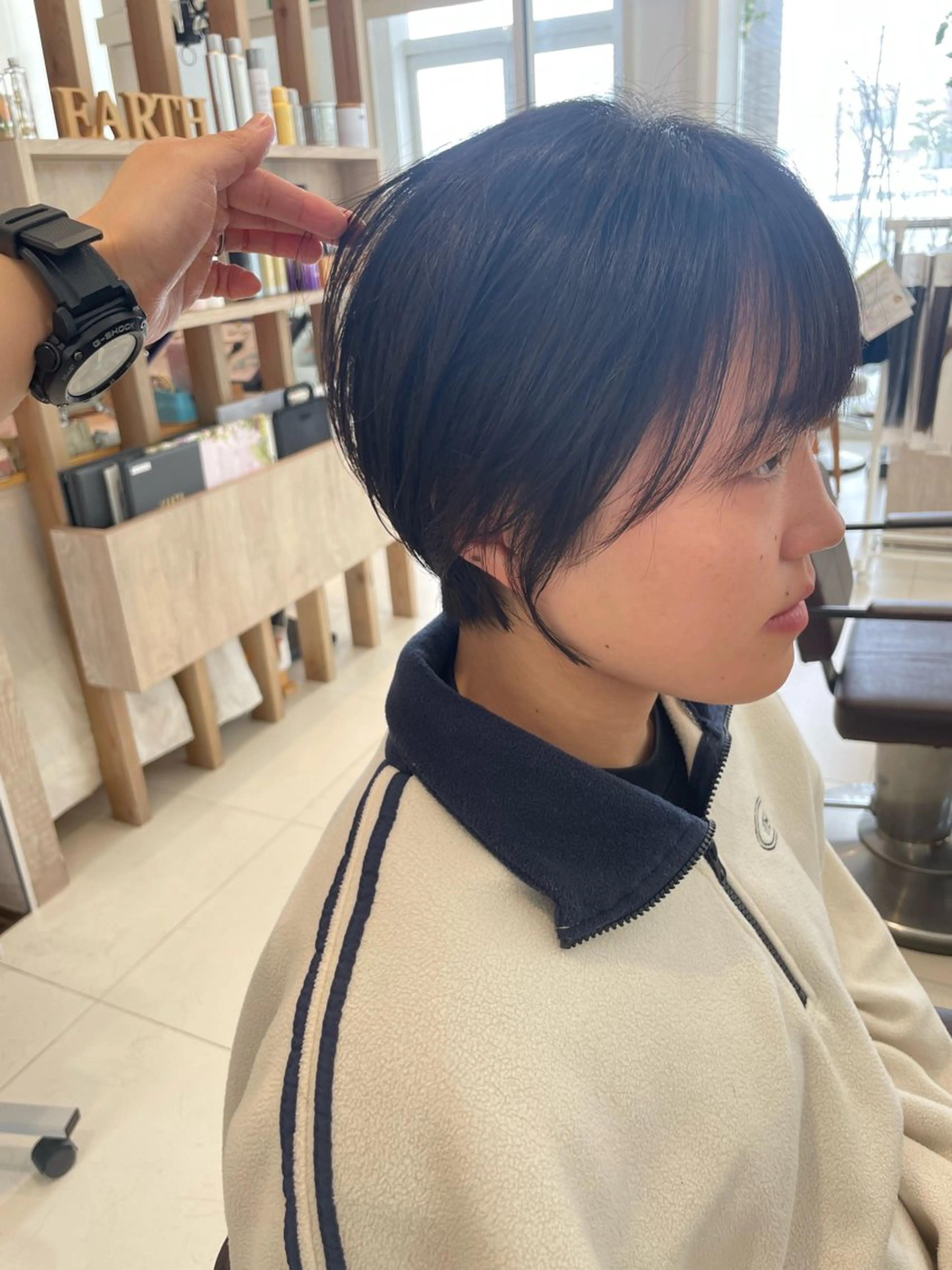 ショート ショートボブ ハンサムショート ボブ ショートヘア カット 鶴岡で縮毛矯正なら お任せ！ハヤシナオミのヘアスタイル